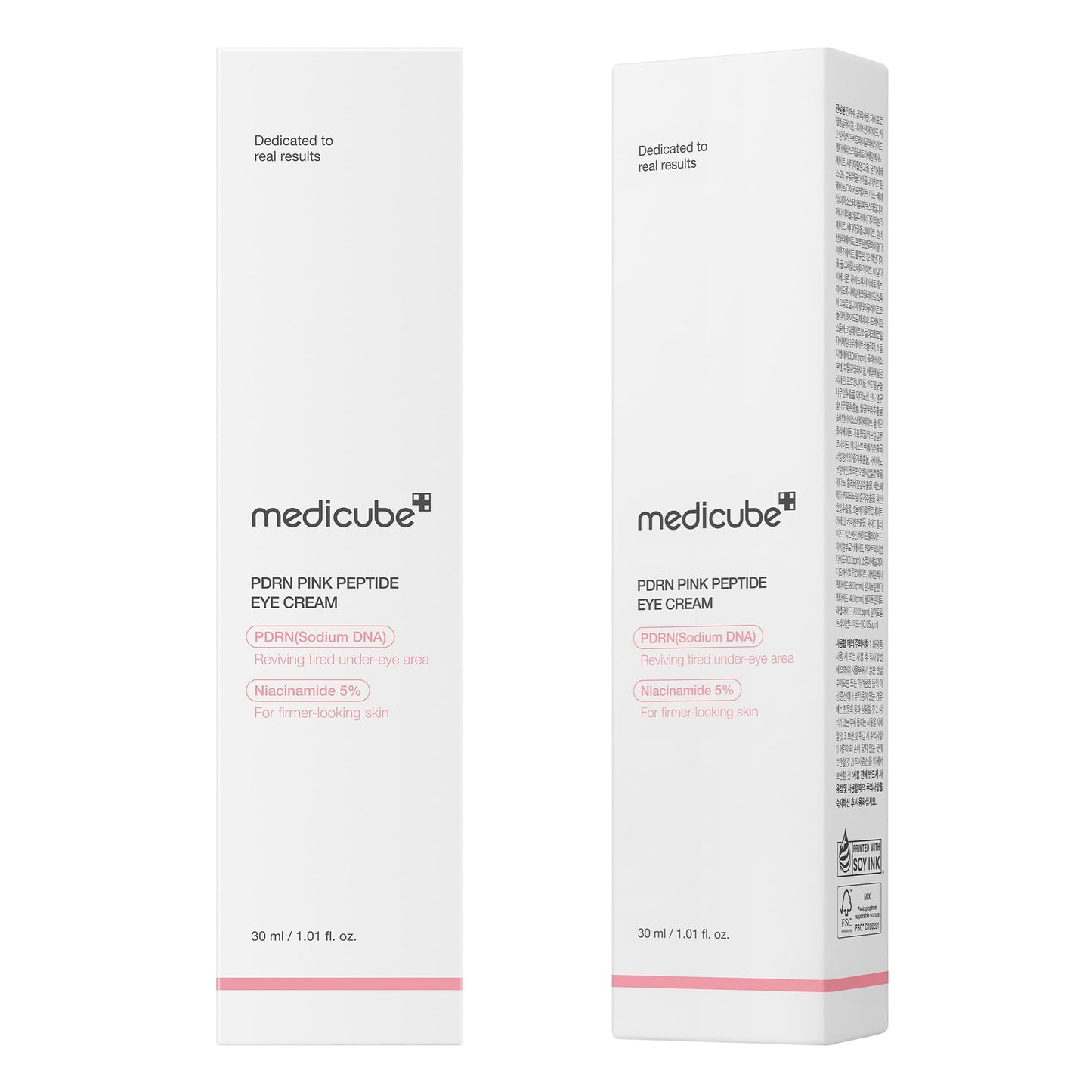 medicube Salmon DNA PDRN Pink Peptide Eye Serum with Niacinamide and 99% Purity Retinol for Fine Lines, Uneven Skin Tone, Korean Skin Care 1.01fl.oz 🍁 All In One Marketplace Canada