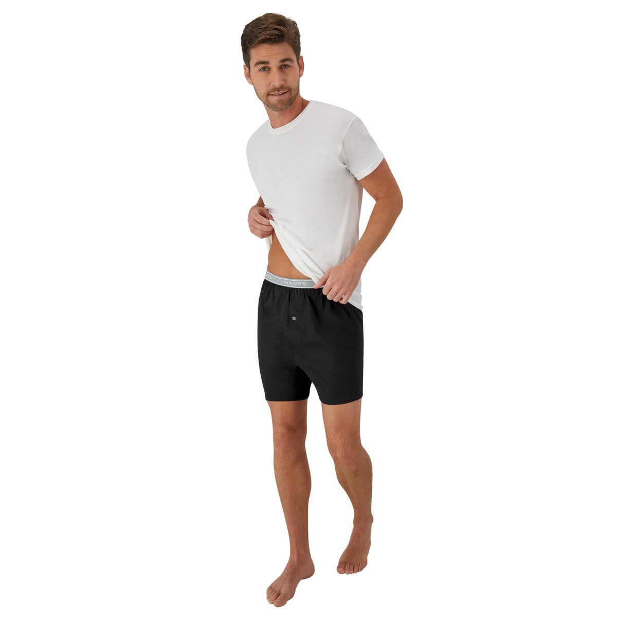 Hanes Men's 5-Pack Exposed Waistband Knit Boxers, Assorted, XX-Large/44-46 🍁 All In One Marketplace Canada