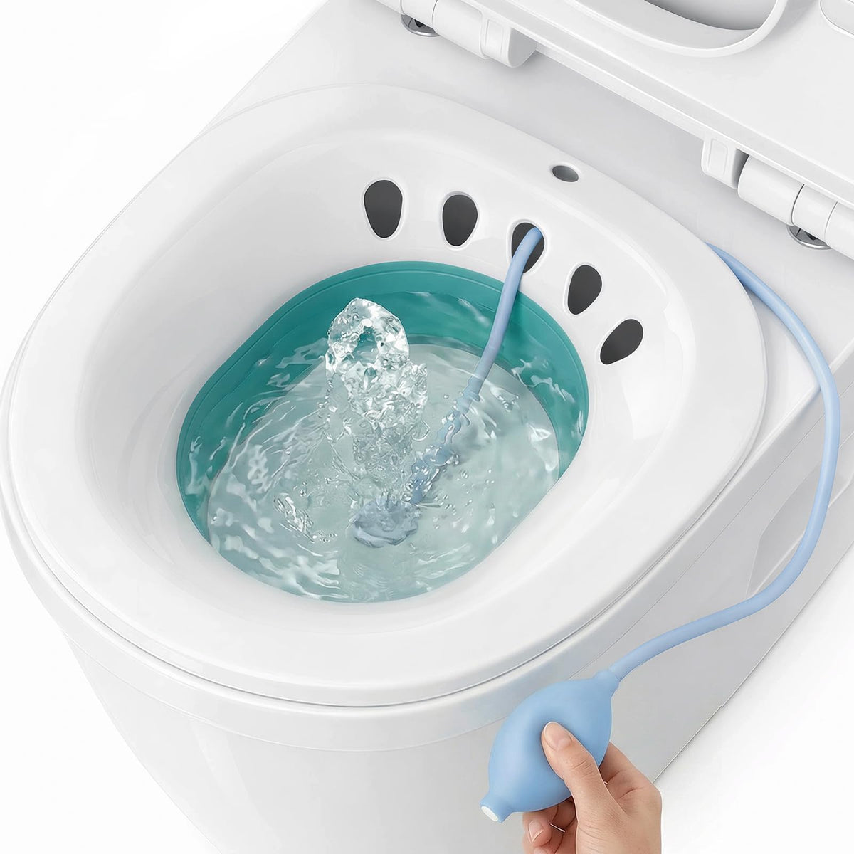 DEANIC Sitz Bath for Toilet Hemorrhoids, Postpartum Care, Collapsible Sitz Bath Tub for Hemorrhoids Treatment, Yoni Steam Seat Basin, Elderly Sit Bath (Green) 🍁 All In One Marketplace Canada
