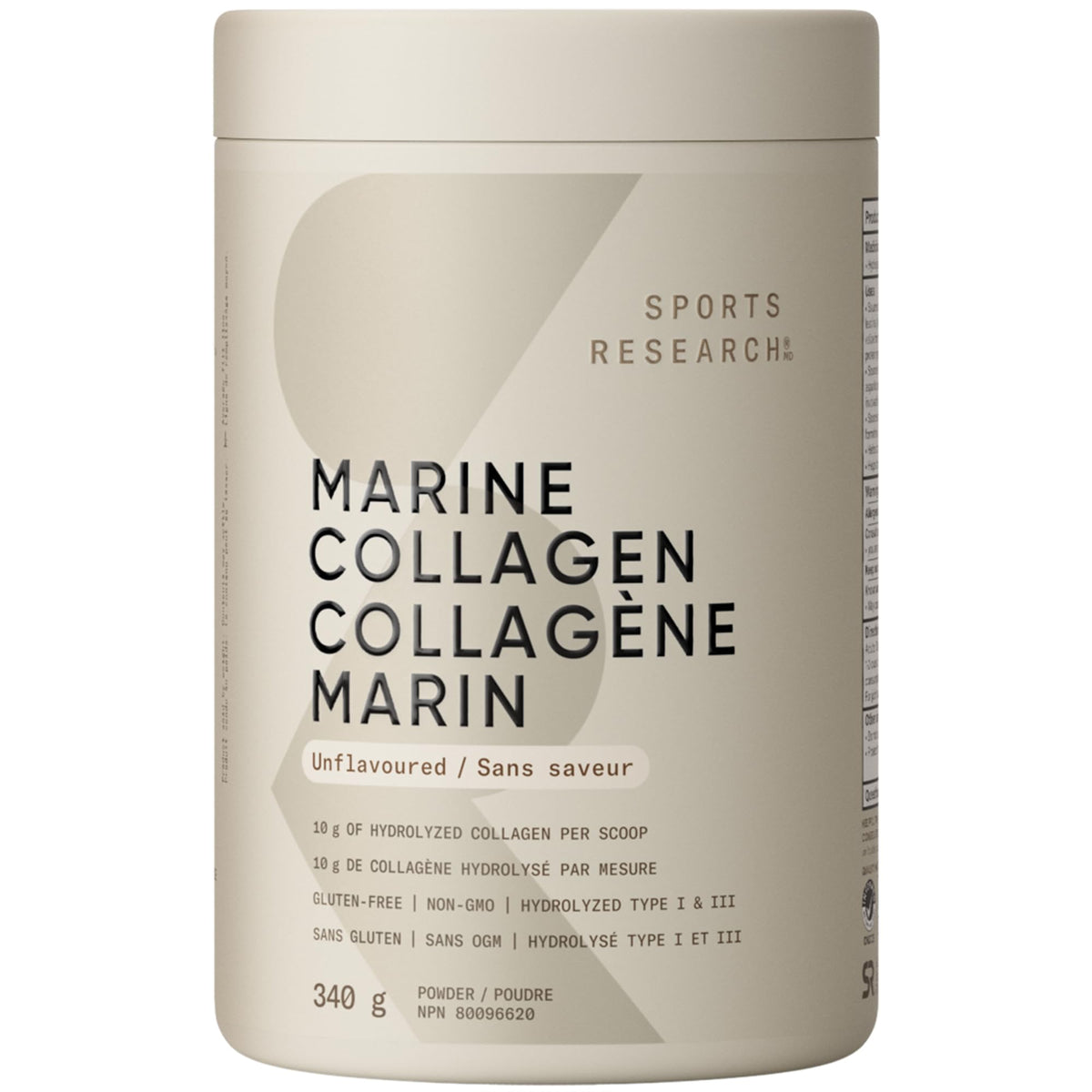 Sports Research® Marine Collagen Peptides Powder - Sourced from Wild-Caught Fish, Pescatarian Friendly, Keto Certified & Non-GMO Verified - Easy to Mix in Water or Juice! (34 Servings) 🍁 All In One Marketplace Canada