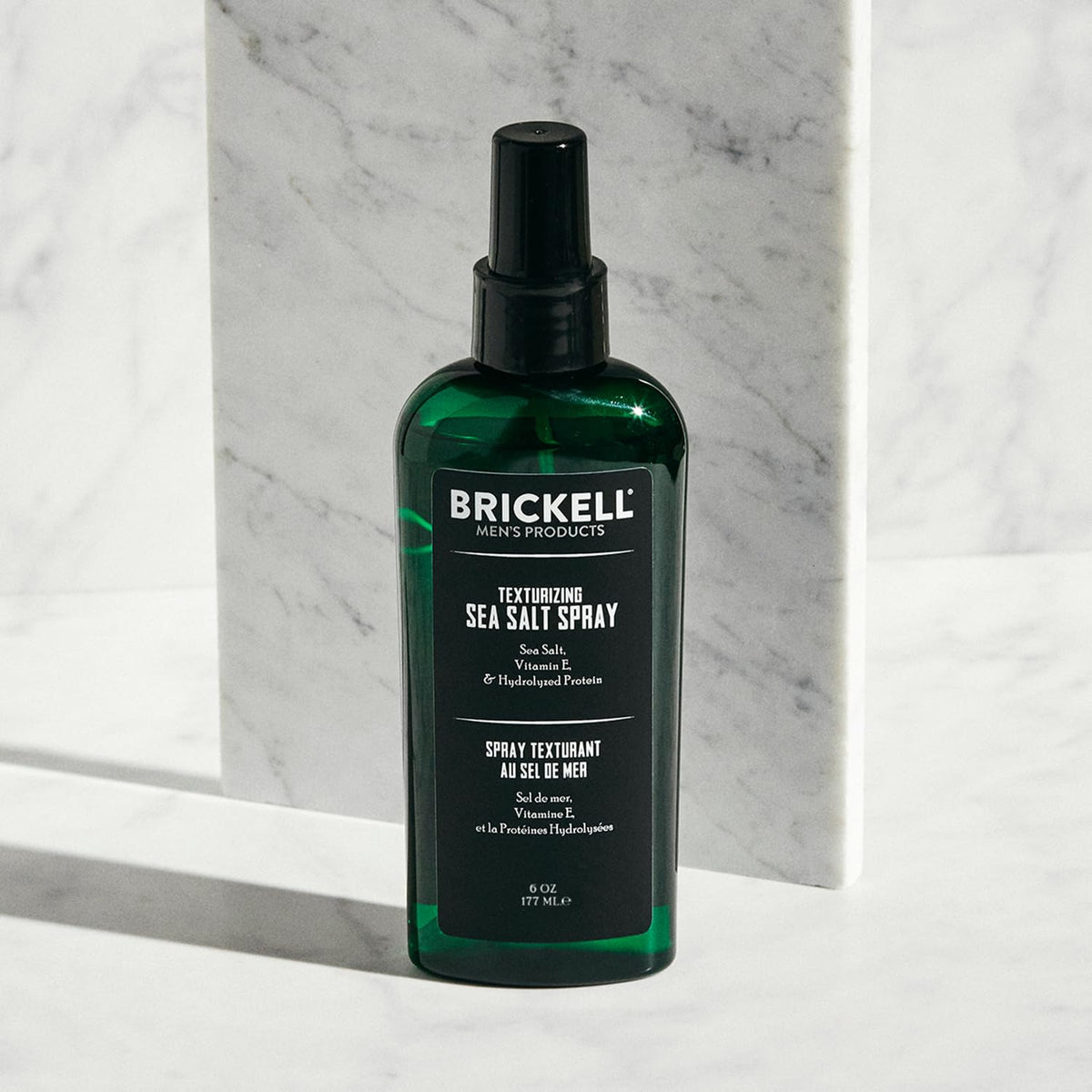 Brickell Men's Texturizing Sea Salt Spray for Men, Natural & Organic, Alcohol-Free, For a Beach or Surfer Hair Style, 177 mL 🍁 All In One Marketplace Canada