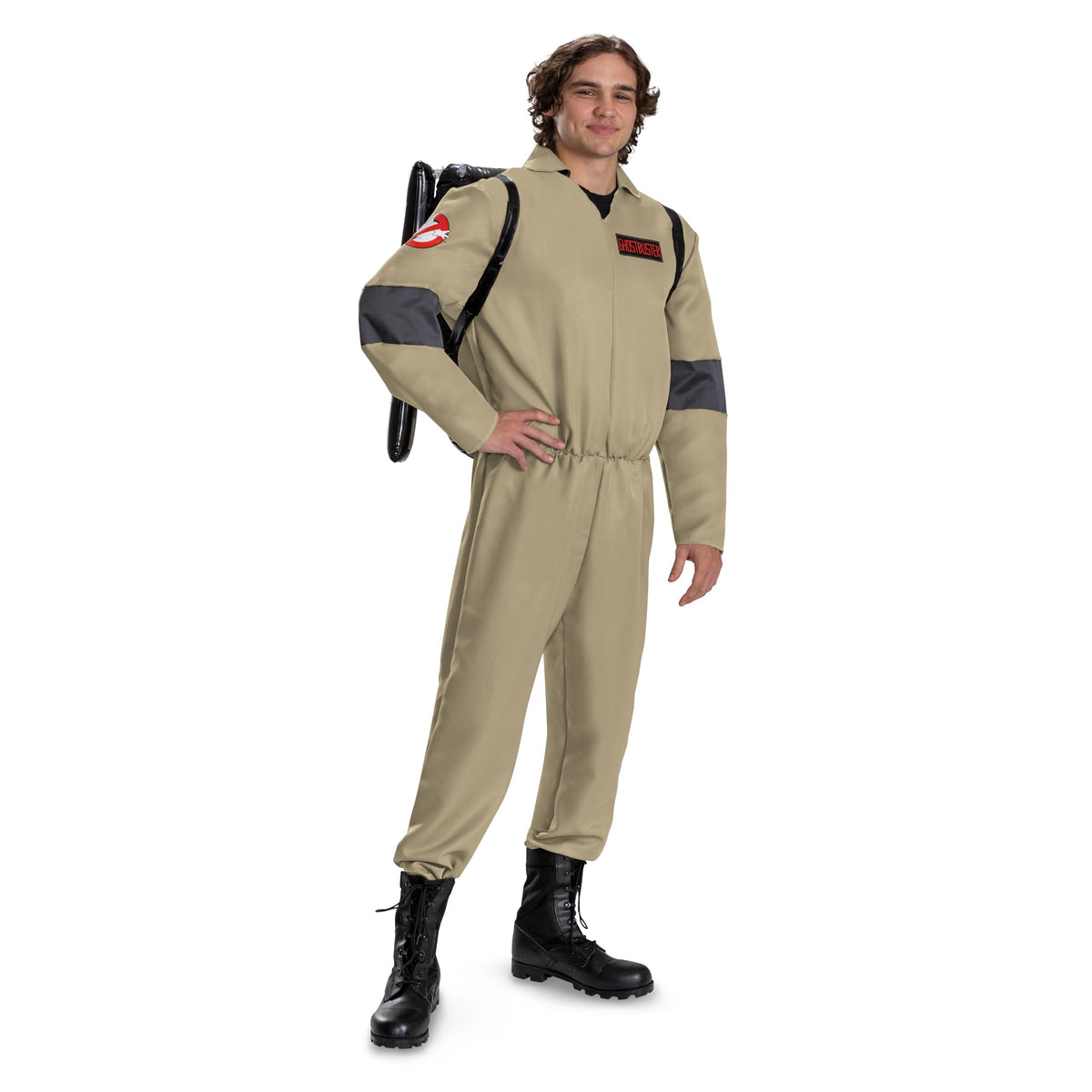 Disguise Ghostbusters Adult Costume, Offiical Ghostbusters Frozen Empire Halloween Costume Jumpsuit, Size S/M