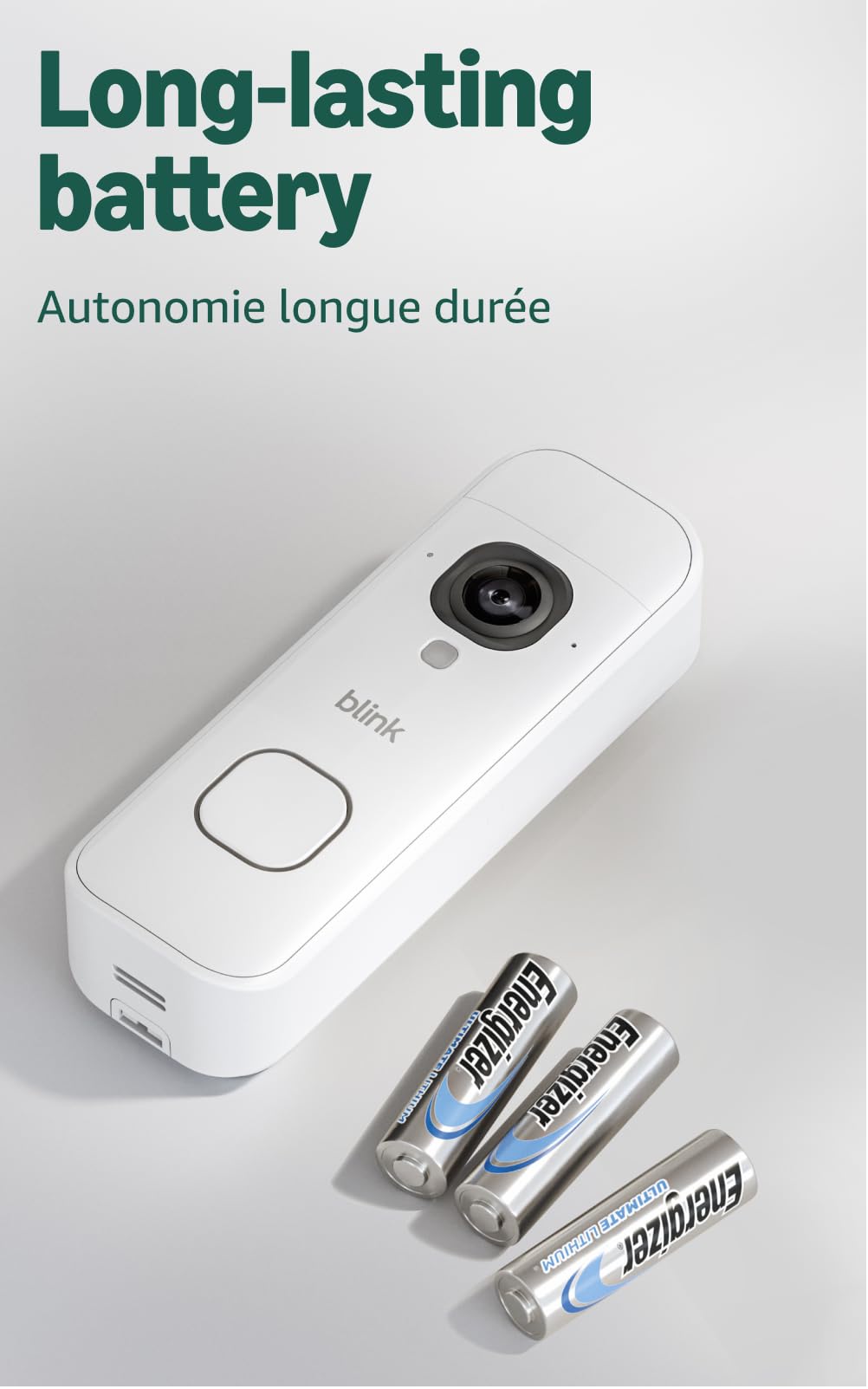 Blink Battery Doorbell 2K+ (newest model) — Wireless video doorbell, 2K resolution, enhanced audio. Required Sync Module not included – Add-On (White) 🍁 All In One Marketplace Canada
