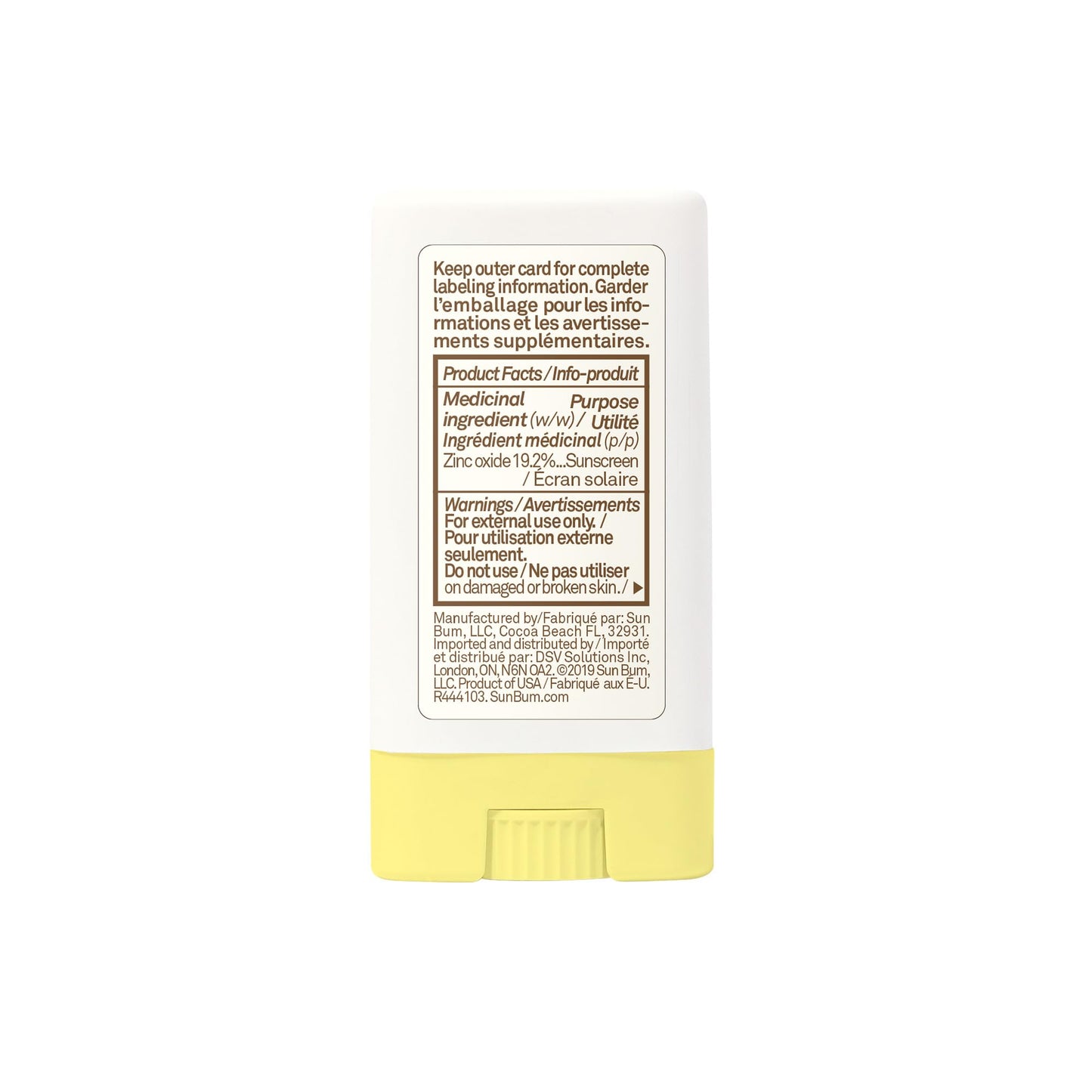 Sun Bum Baby Bum Spf 50 Sunscreen Face Stick | Mineral Uva/uvb Face and Body Protection for Sensitive Skin | Fragrance Free | Travel size | 13g 🍁 All In One Marketplace Canada