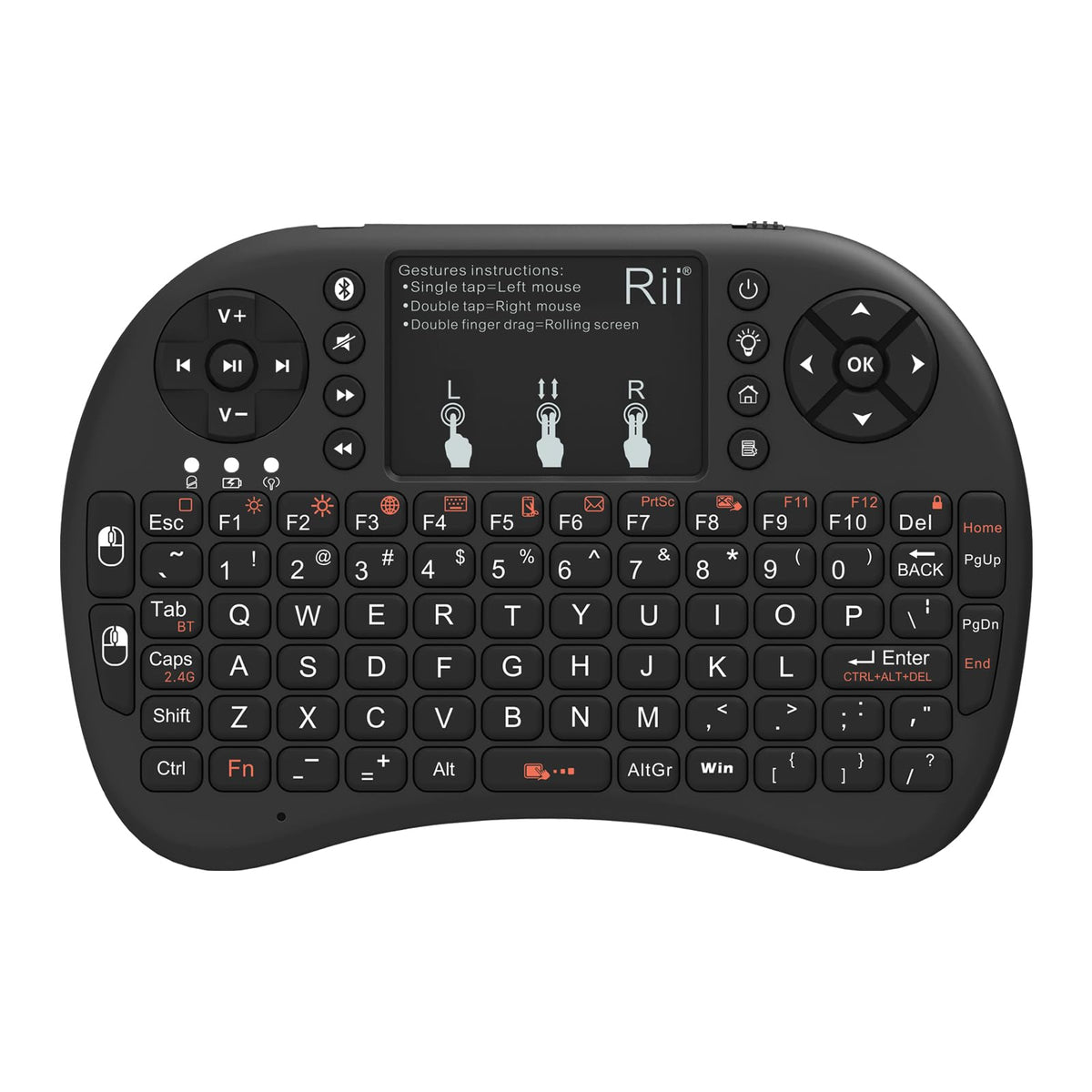 Rii i8+ Mini Wireless Keyboard,Bluetooth Keyboard with Touchpad,Handheld Remote,LED Backlit Compatible with Android TV Box, Android Smart TV,HTPC,Raspberry Pi, Win 7 8 10,Mac OS 🍁 All In One Marketplace Canada