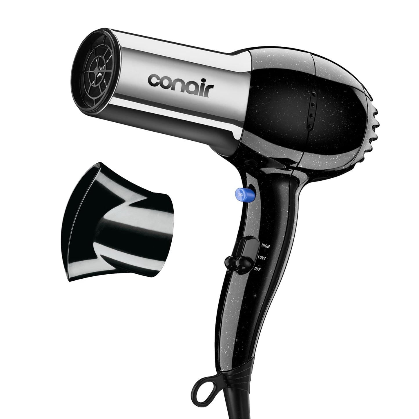 Conair 1875 Watt Pro Styler/Hair Dryer with Ionic Conditioning; Black/Chrome 🍁 All In One Marketplace Canada