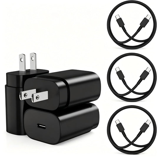 25W USBC Charger for Samsung Galaxy Super Fast Charging, 6+6+10FT Type C Cable Cord Fast Charge 3Pack& Android Phone Charger Block for Galaxy S26 S25 S24 S23 S22 S21 S20 S10 Note20/10 (Ultra,Plus,FE) 🍁 All In One Marketplace Canada
