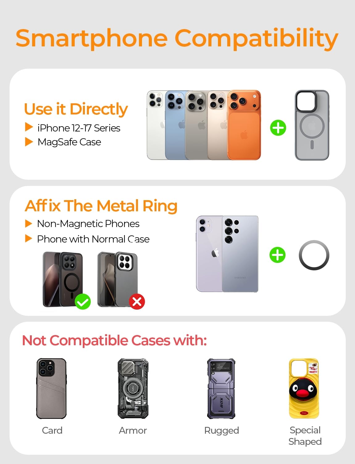 LISEN Car Phone Holder Car for Magsafe Magnetic Car Mount [2026 NEW Stable] Vacuum Magnetic Phone Holder Adjustable Cars Accessories Suction Dashboard Mount for iPhone 17 Pro Max 16 15 14 13 12 🍁 All In One Marketplace Canada
