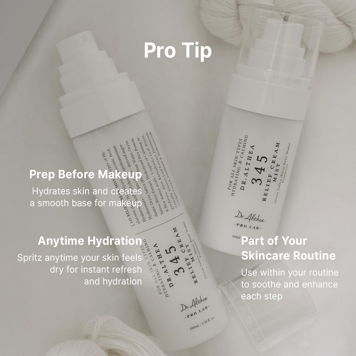 Dr.Althea 345 Relief Cream Mist | Hydrating Facial Mist with Rice Extract | Soothing Care for Sensitive Skin | Vegan Korean Skincare, 100ml 🍁 All In One Marketplace Canada