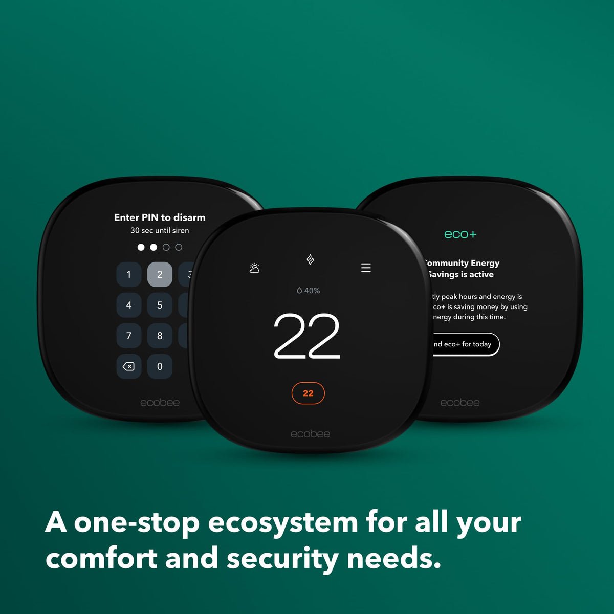 ecobee New Smart Thermostat Enhanced - Programmable Wifi Thermostat - Works with Siri, Alexa, Google Assistant - Energy Star Certified - Smart Home 🍁 All In One Marketplace Canada