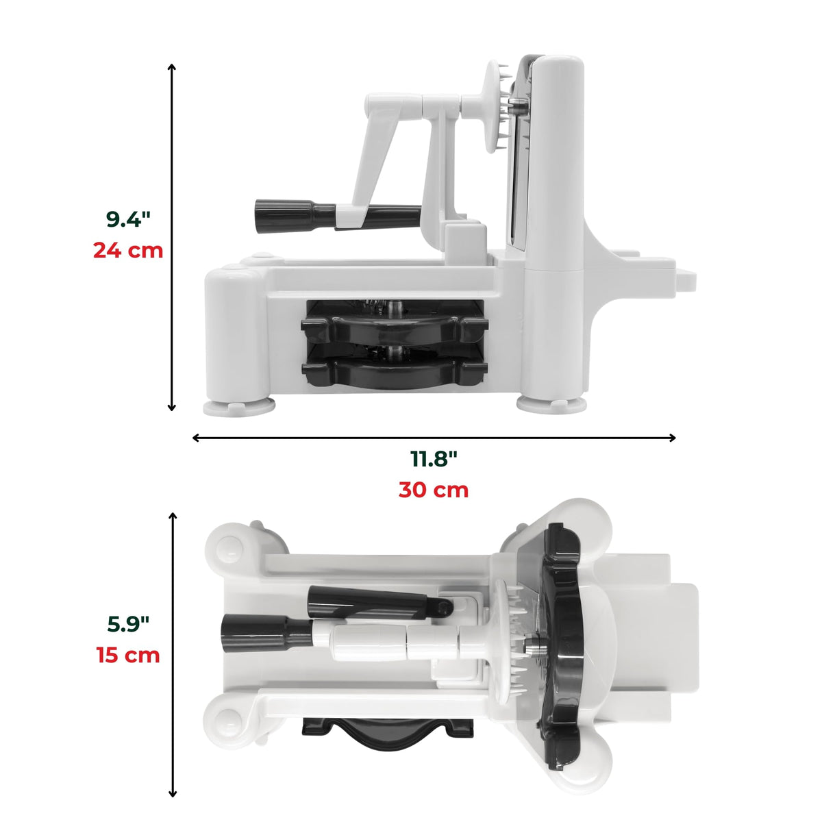 Starfrit Spiralizer, 4 Blades, Veggie Noodle Maker, Suction Base 🍁 All In One Marketplace Canada