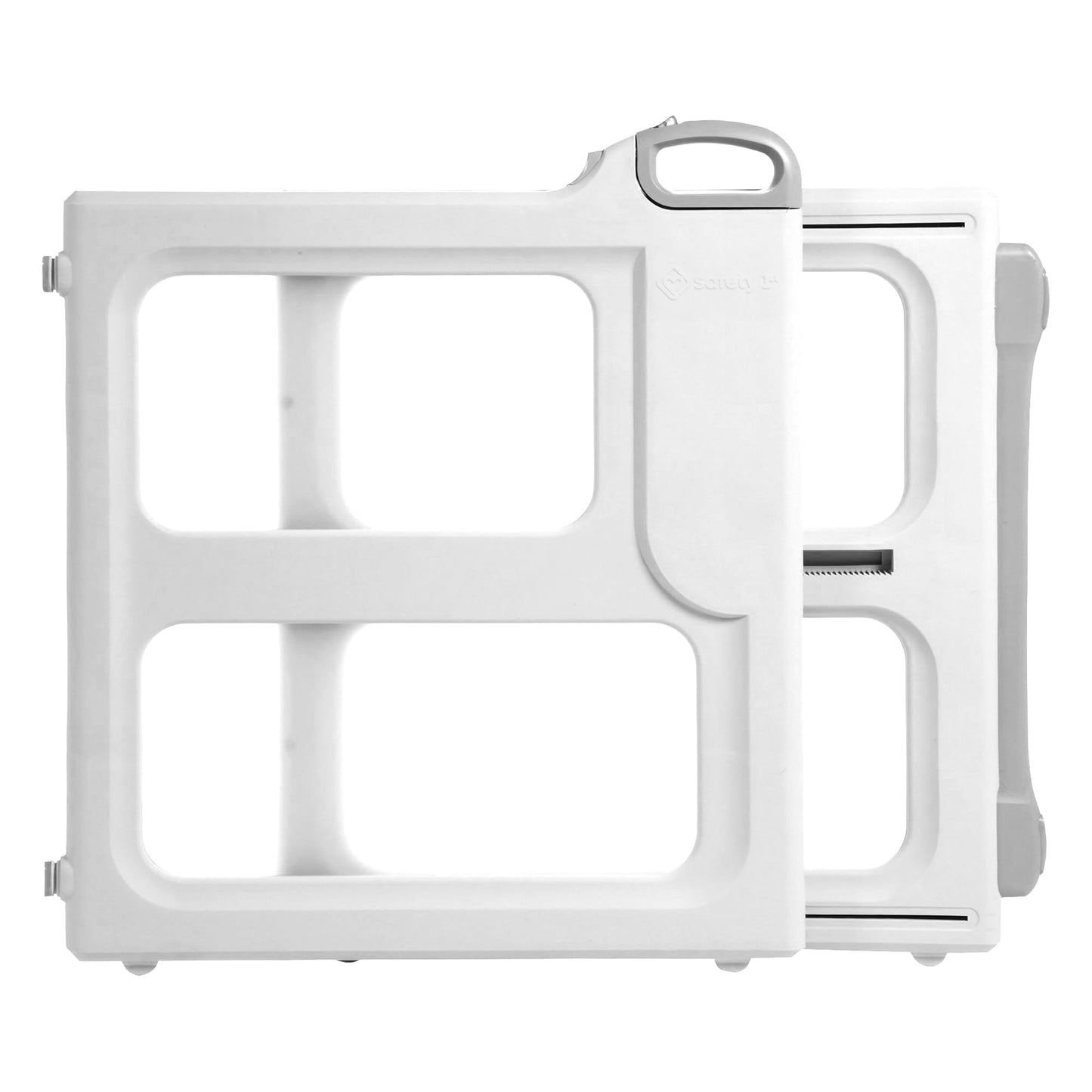Safety 1st Perfect Fit Gate, Pressure or Hardware installed - Fits Spaces Between 28" and 42" Wide, 28" Tall. Pivoting Bumper For Uneven Openings, Solid Panel Design, Perfect for babies and Pets, White 🍁 All In One Marketplace Canada