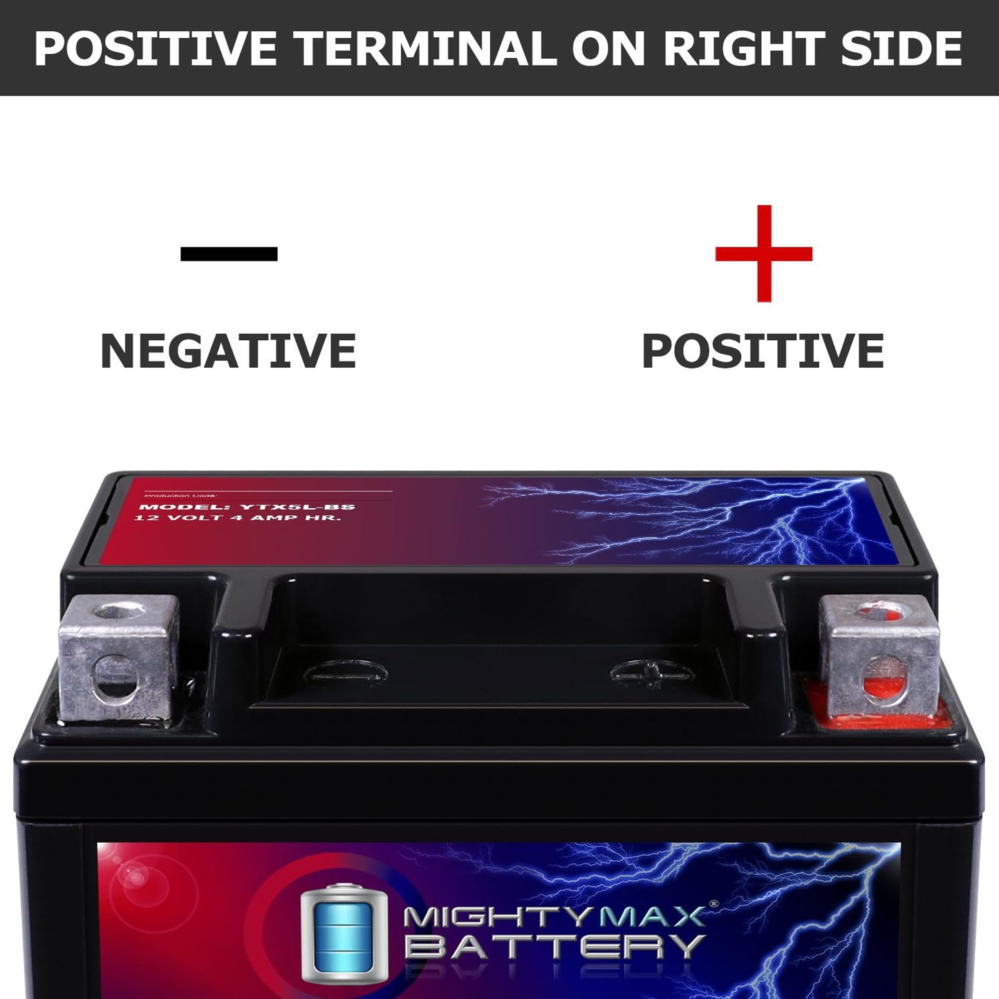 Mighty Max Battery Motorcycle Battery Replacement, 12V 4AH, 55 CCA, Brand Product 🍁 All In One Marketplace Canada