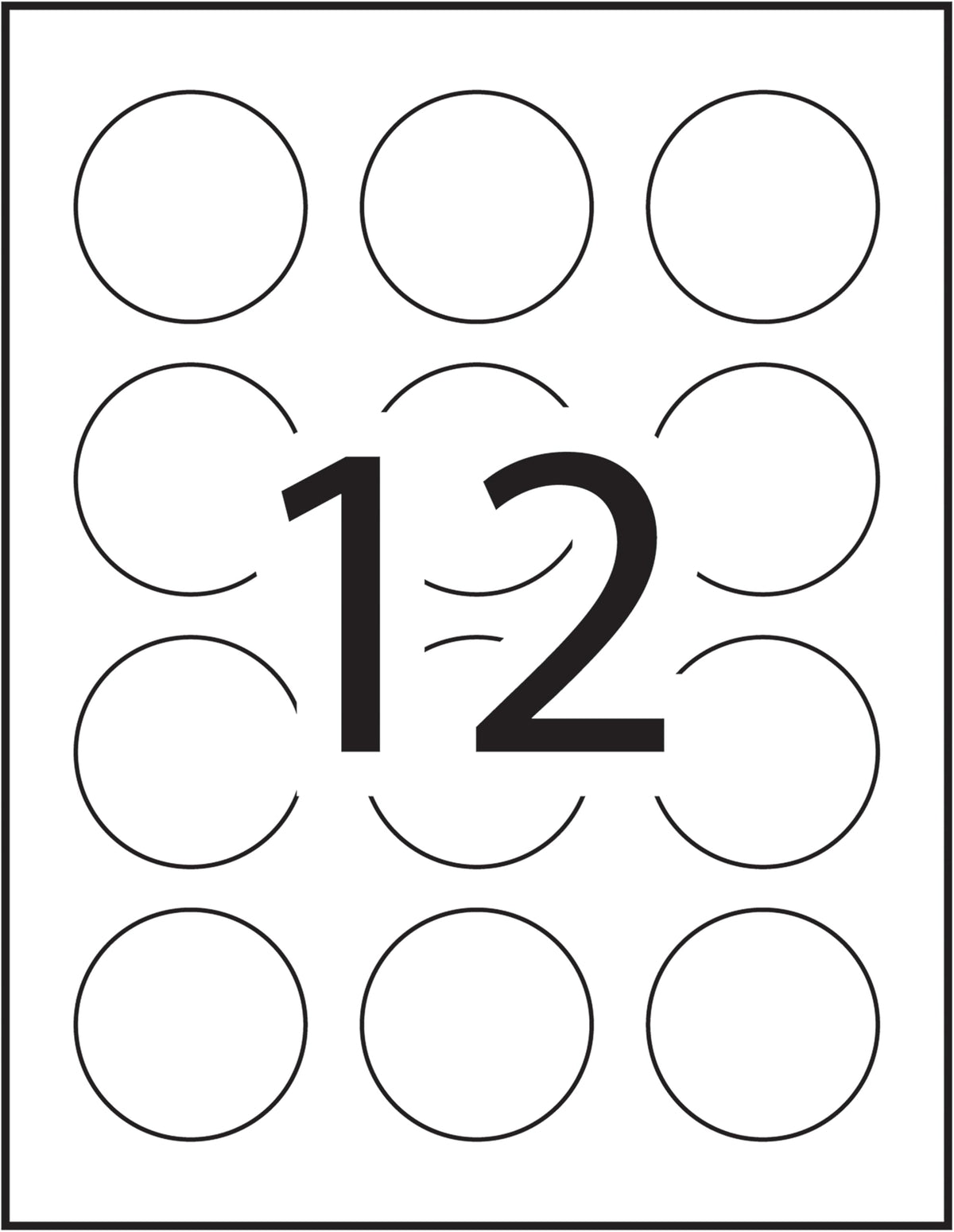 Avery 2" Inch Round Labels, Glossy White, Permanent, 120 Labels, Inkjet/Laser (22807) Made in Canada 🍁 All In One Marketplace Canada