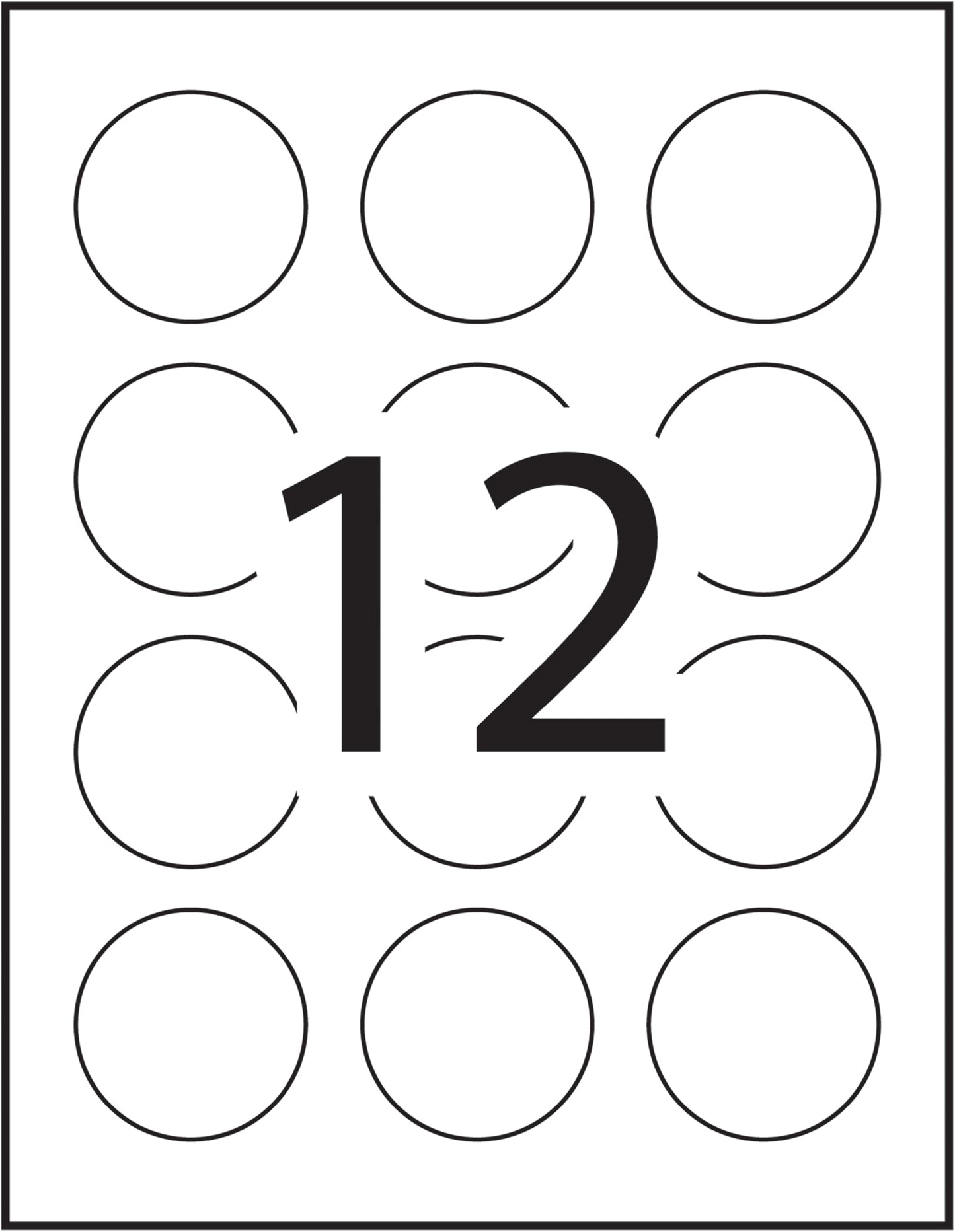 Avery Matte White Round Labels, 2" Label, for Laser/Inkjet Printers, Easy Peel, Print to Edge, 120 Permanent White Labels, Apply on Paper/Cardboard/Metal/Glass/Plastic, (22859) Made in Canada 🍁 All In One Marketplace Canada