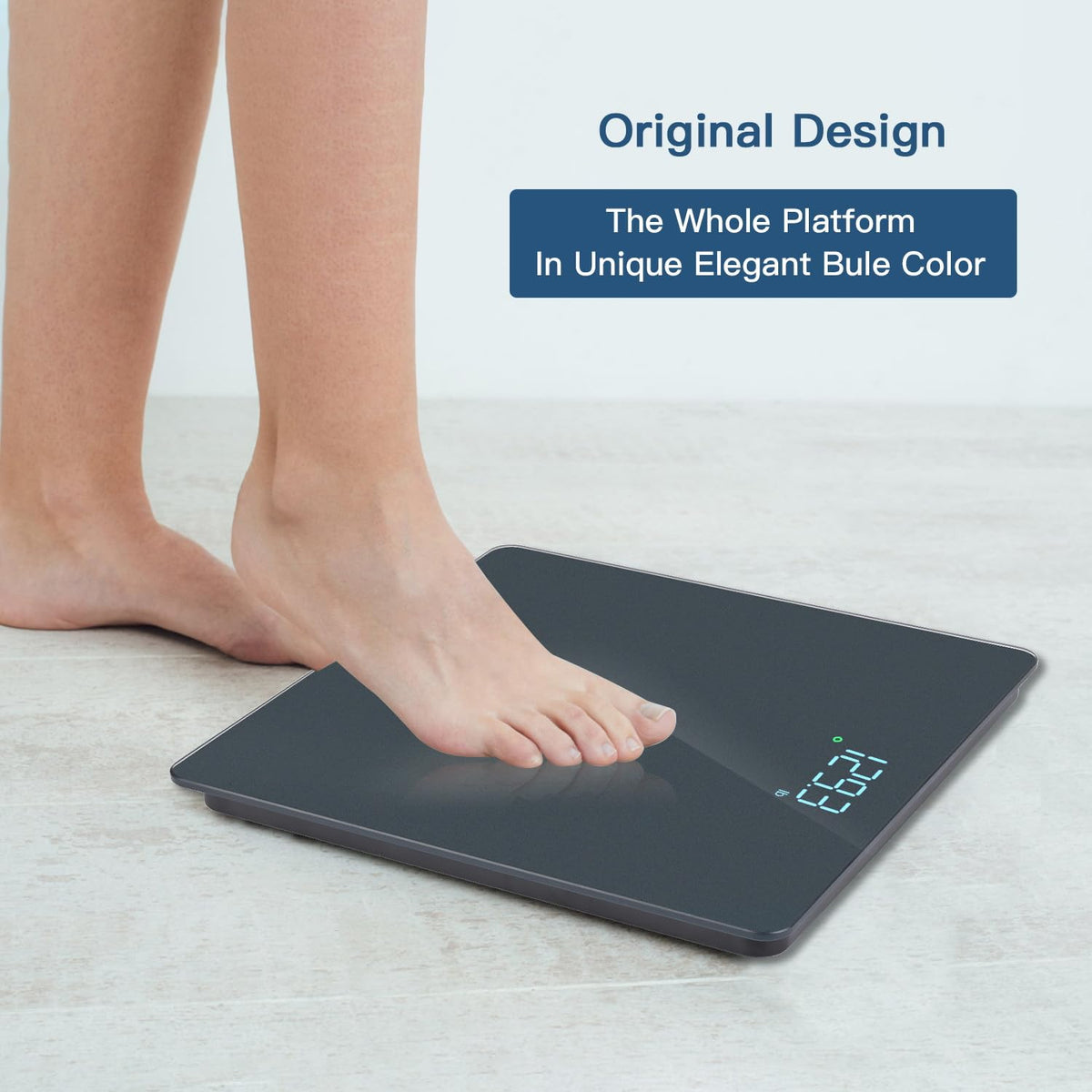 Homebuds Digital Weight Scale, High Precision in 0.1lb by Our Professional Scale Factory Since 2001, Scale Body Weight LED Display and Step-On, 3*AAA Batteries Included, 400lb/182kg, Blue 🍁 All In One Marketplace Canada