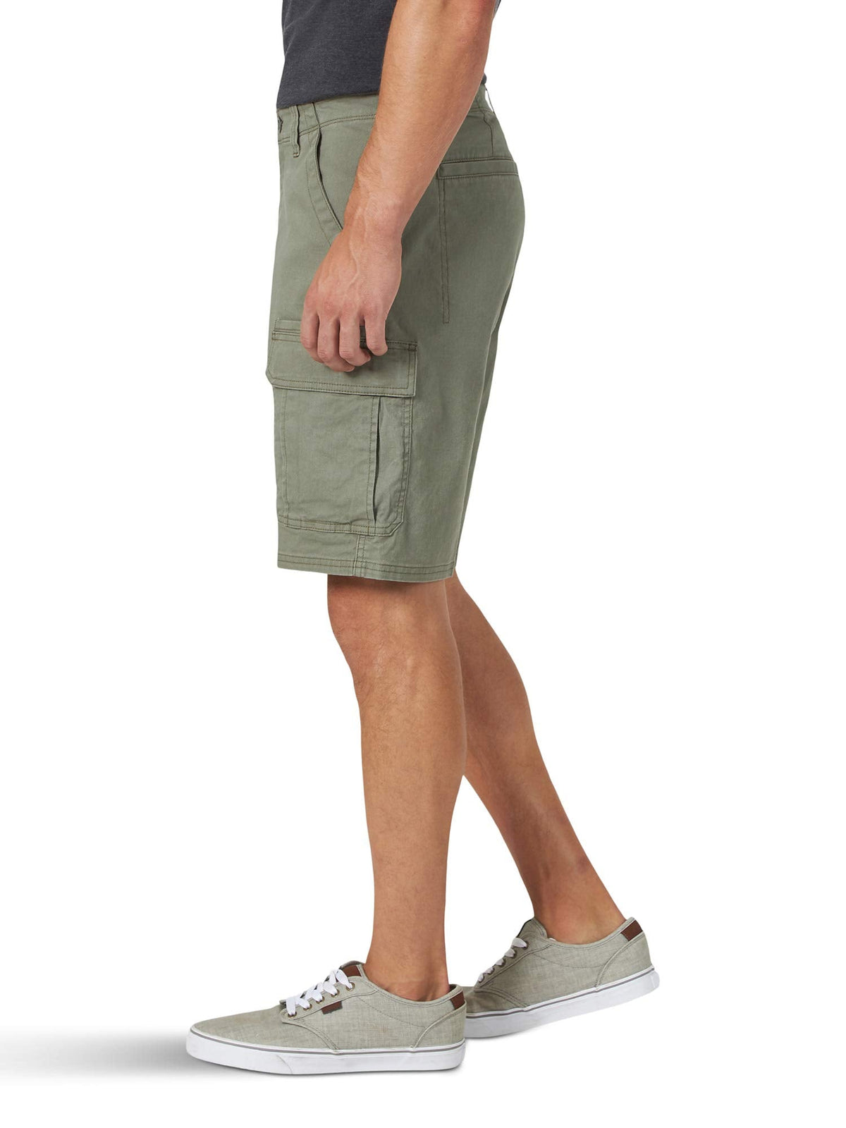 Wrangler Authentics Men's Classic Cargo Stretch Short, Dusty Olive, 38 🍁 All In One Marketplace Canada