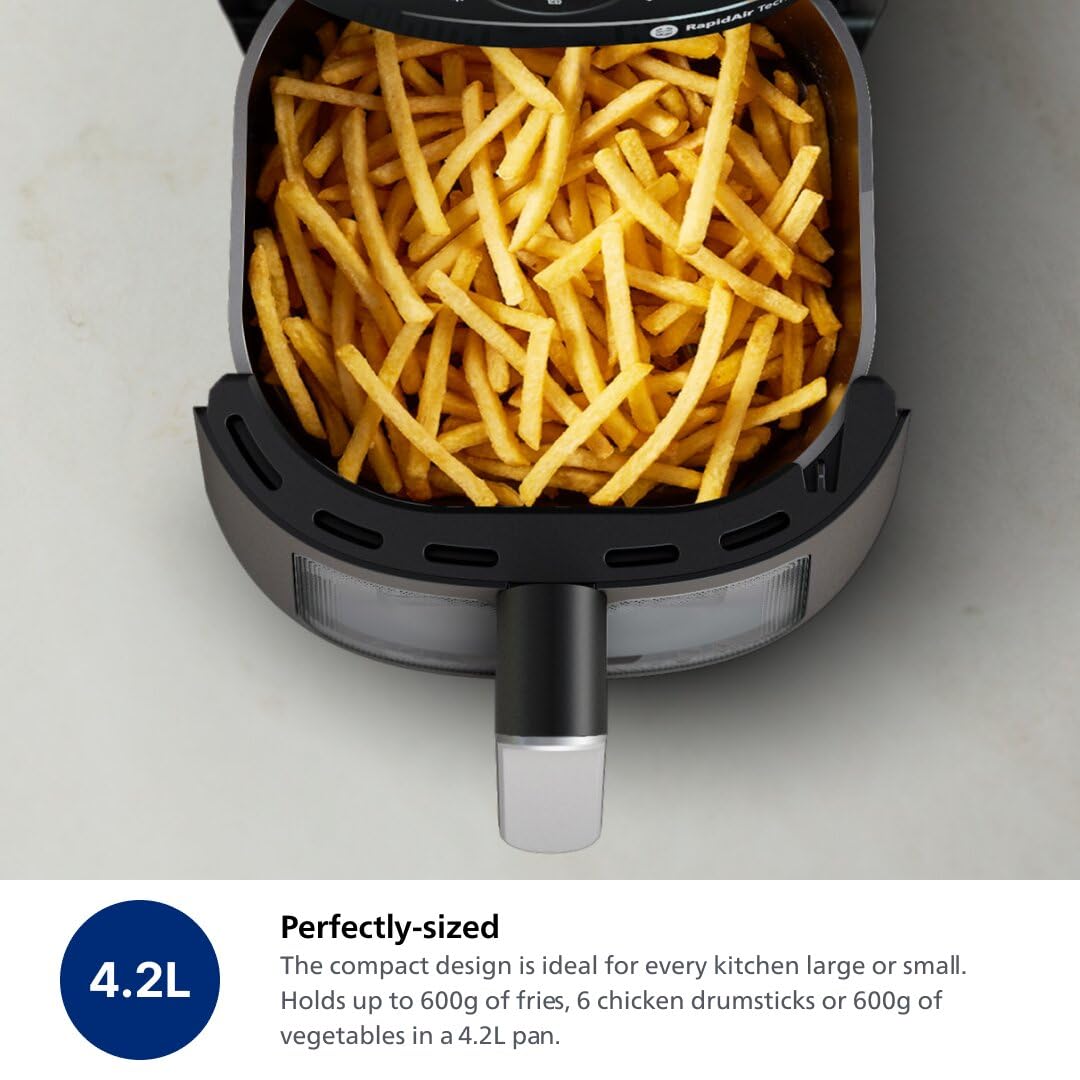 Philips 2000 Series Airfryer, RapidAir Technology, 13-in-1 Ways to Cook, 4.2L Capacity, Healthier Meals Up to 90% Less Fat, Easy to Clean, Dishwasher Safe, Touchscreen Control, HomeID App (NA221/00) 🍁 All In One Marketplace Canada