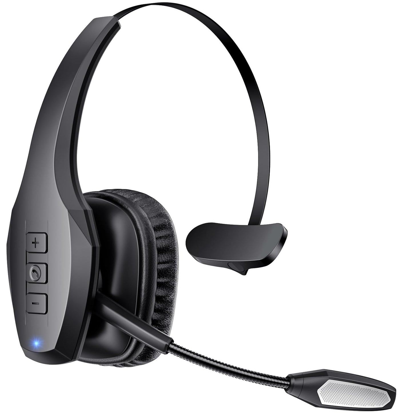 Bluetooth Headset with Microphone, Trucker Headset Bluetooth Wireless Noise Cancelling & Mute Button, 55 Hours Working Time Wireless On-Ear Headset 🍁 All In One Marketplace Canada