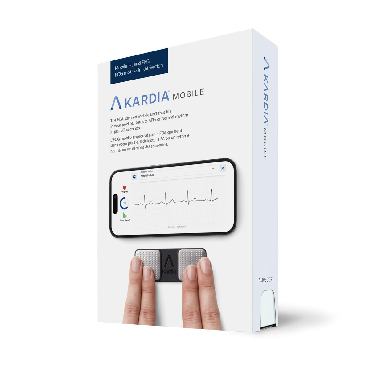 KardiaMobile 1-Lead ECG Monitor, Health Canada Licensed Heart Monitor, Detects Normal Sinus Rhythm, AFib & Arrhythmias, Results in 30 Seconds 🍁 All In One Marketplace Canada