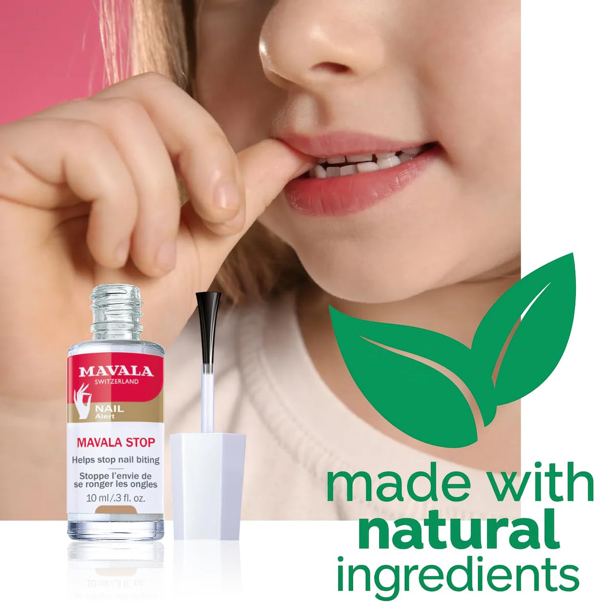 Mavala Stop Nail Biting Polish, No more putting Fingers in your Mouth, for Adults and Children, Invisible, Safe, and Bitter, 100% Made in Switzerland, Natural Ingredients, Cruetly Free, Vegan, 10 ml 🍁 All In One Marketplace Canada