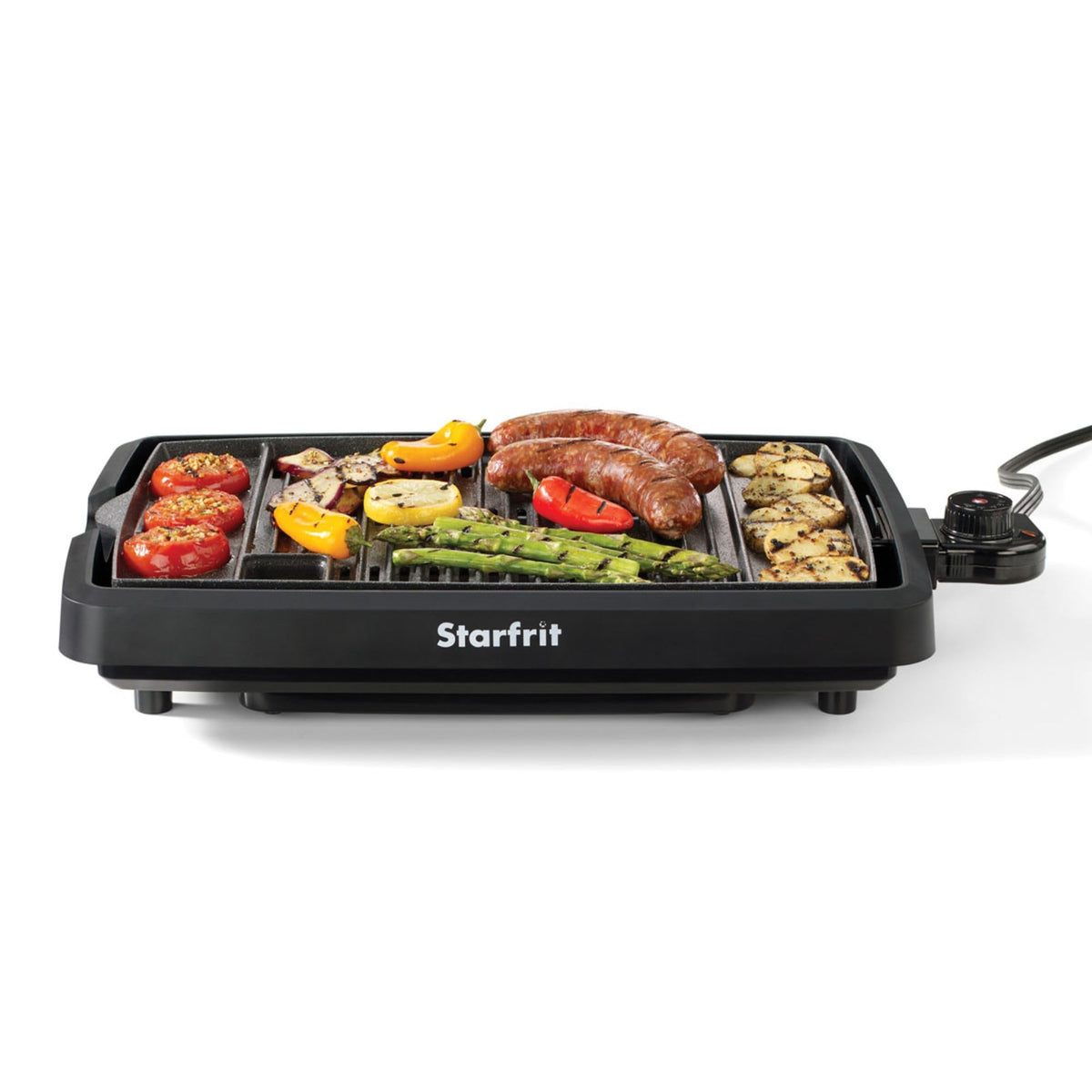 Starfrit The Rock Indoor Smokeless Electric BBQ Grill - Non-Stick 10" x 16" Cooking Surface - Adjustable Temperature 🍁 All In One Marketplace Canada