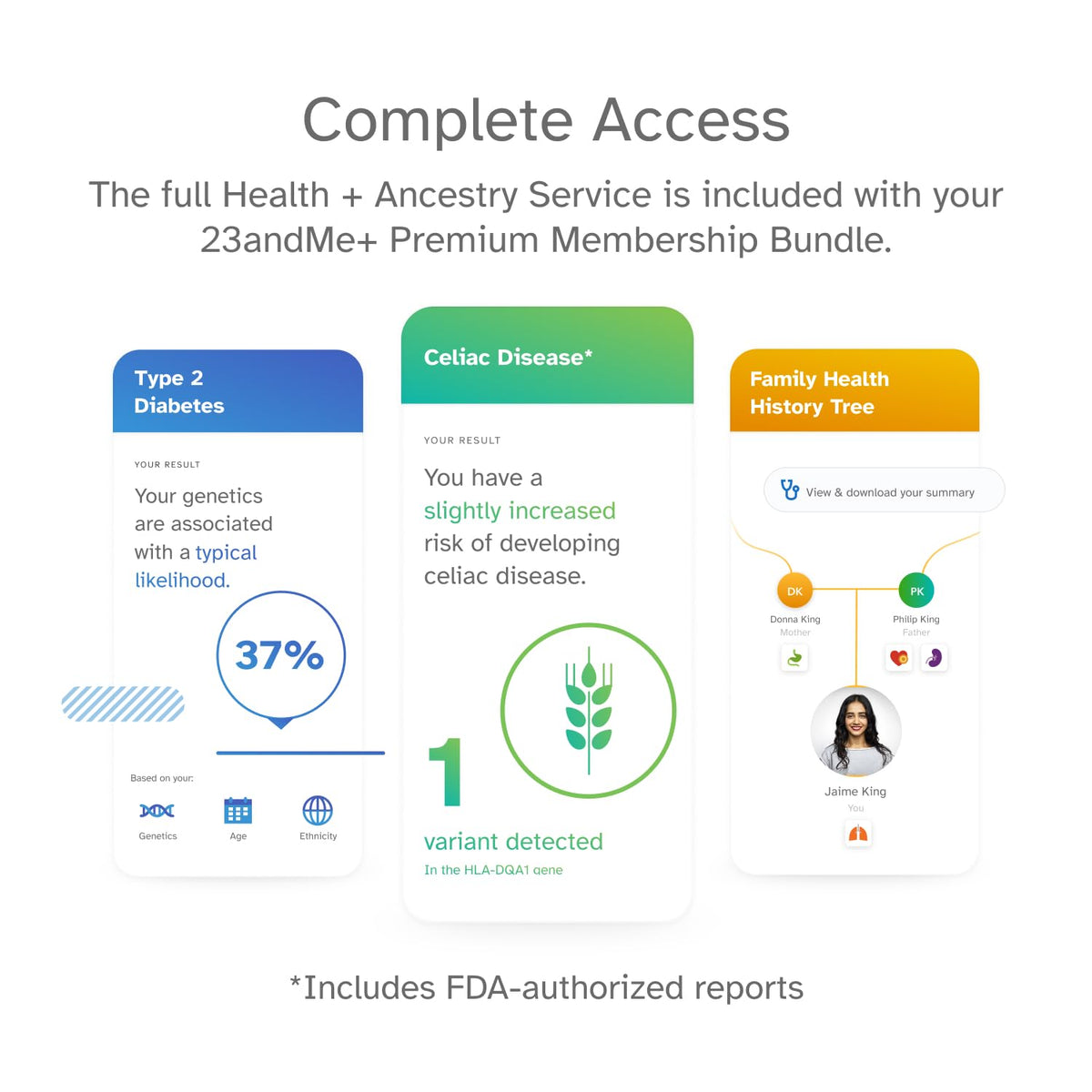 23andMe+ Premium Advanced Ancestry & Health - DNA Test Kit, Personal Genetic Insights, Plus 1-Year Access to Exclusive Health & Ancestry Reports, DNA Kit (Before You Buy See Important Test Info Below) 🍁 All In One Marketplace Canada