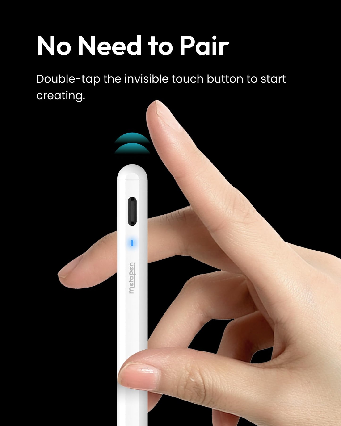 Metapen A8 iPad Pencil,Palm Rejection,4Min Fast Charging,Magnetic Attachment,Stylus Pen Compatible with iPad A16 6th-11th Gen, Air 3/4/5/M2/M3/M4, Pro 11"/12.9"/13", mini 5/6 🍁 All In One Marketplace Canada