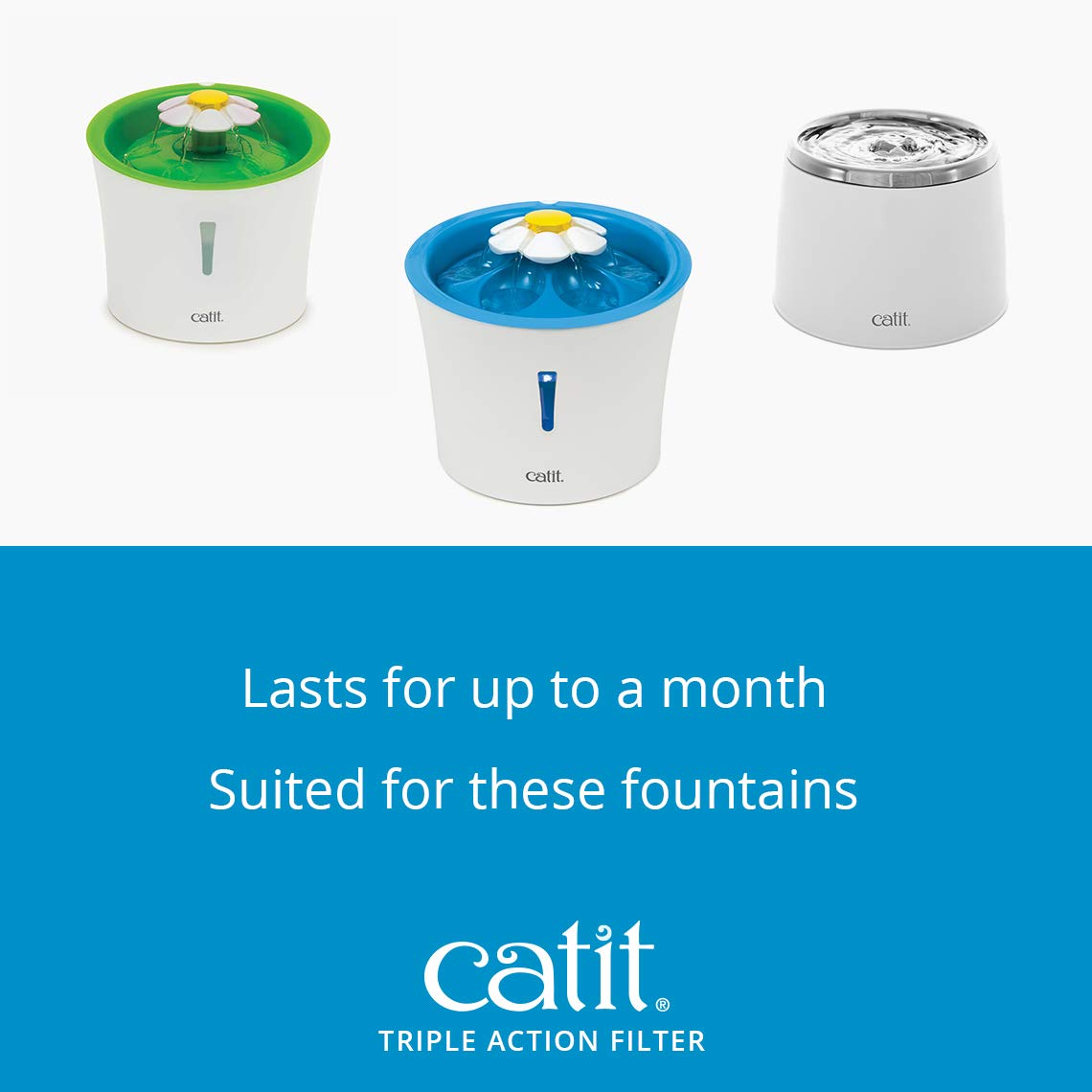 Catit Senses 2.0 Cat Water Fountain Filters, Cat Water Fountain, 5 Pack 🍁 All In One Marketplace Canada