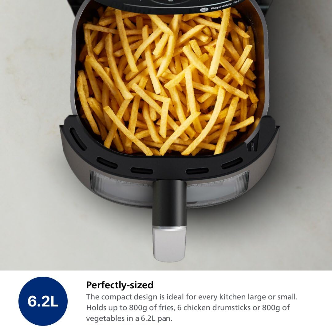 Philips Air Fryer 2000 Series - 13-in-1 functions, 6.2L, Compact Design with Cooking Window, Black, (NA231/00) 🍁 All In One Marketplace Canada