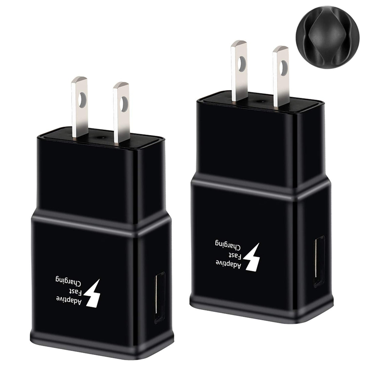 Fast Charging Block, USB Adaptive Fast Charger Box Android Cell Phone Wall Quick Tablet Charger Plug Adapter Compatible Samsung Galaxy S10 S9 S8 S7 A13 A16 Note 8 9 10 LG G7 Plus EP-TA20JBE (2 Pack) 🍁 All In One Marketplace Canada