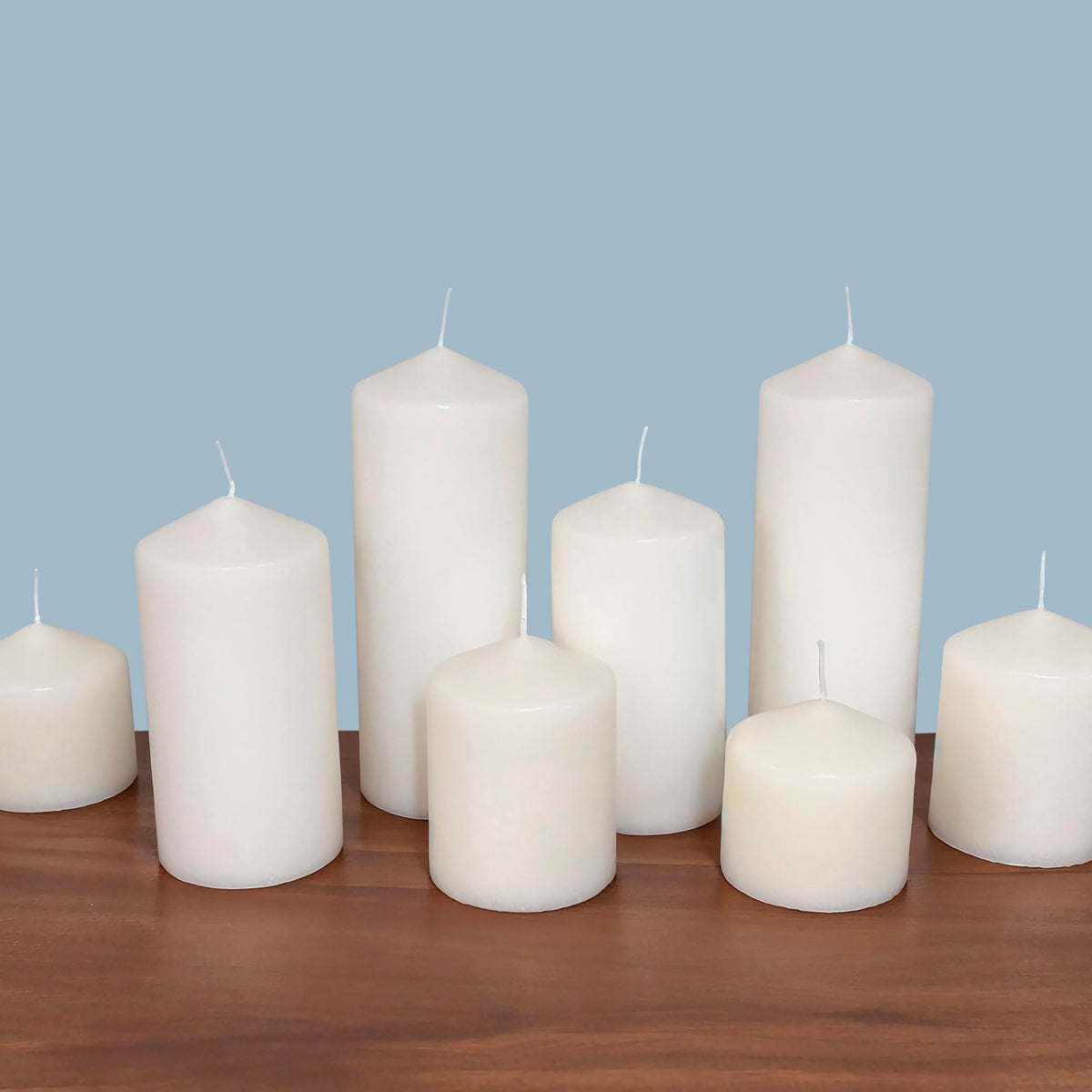 Stonebriar Unscented White Tall Pillar Candles, 65 Hour Burning Candle Pillars, Perfect for Decor, Weddings, Emergencies 3" X 6", 6 Count 🍁 All In One Marketplace Canada