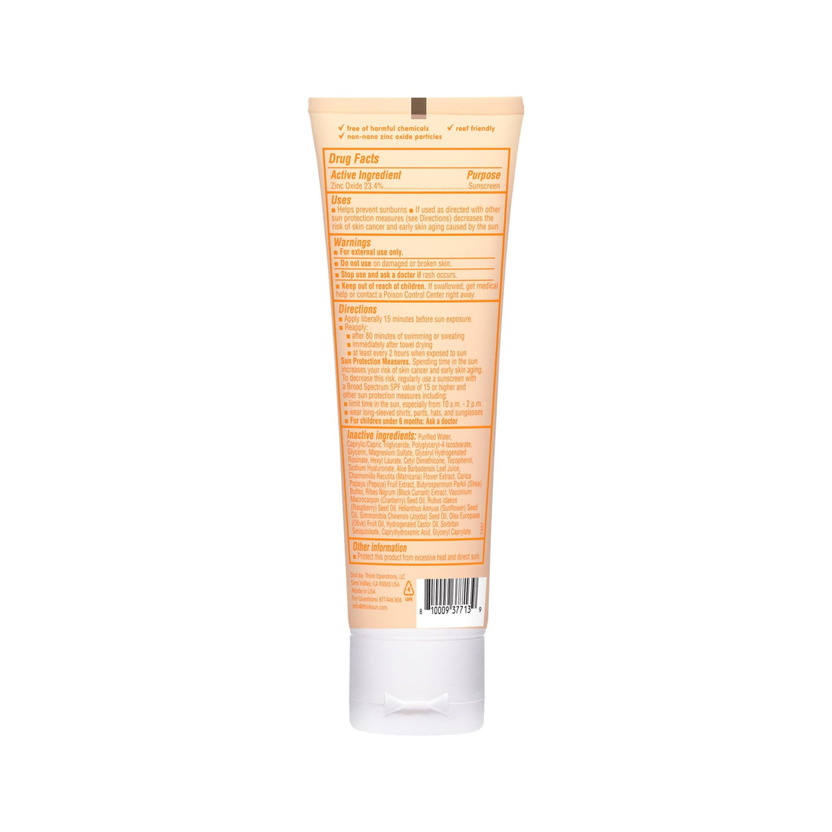 THINK Thinkbaby SPF 50+ Mineral Sunscreen for Sensitive Skin - 3 Fl Oz 🍁 All In One Marketplace Canada