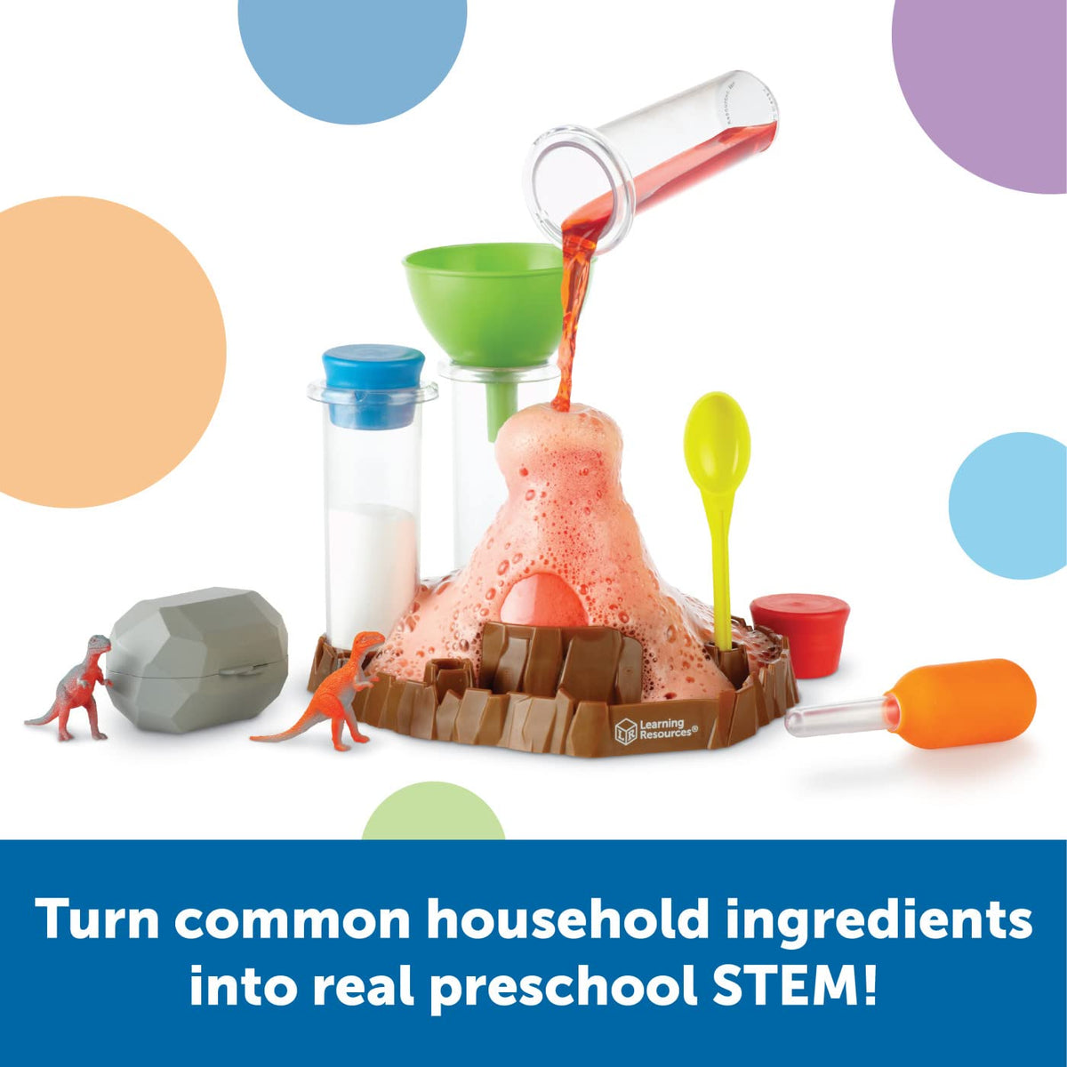 Learning Resources Fizzy Volcano, 13 Pieces, Ages 4+, Preschool Science Lab, Science Kits for Kids, Science Experiments for Kids,STEM Toys for Kids 🍁 All In One Marketplace Canada