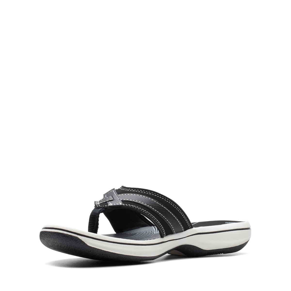 Clarks womens BREEZE SEA Flip Flops, Black, 8 US 🍁 All In One Marketplace Canada