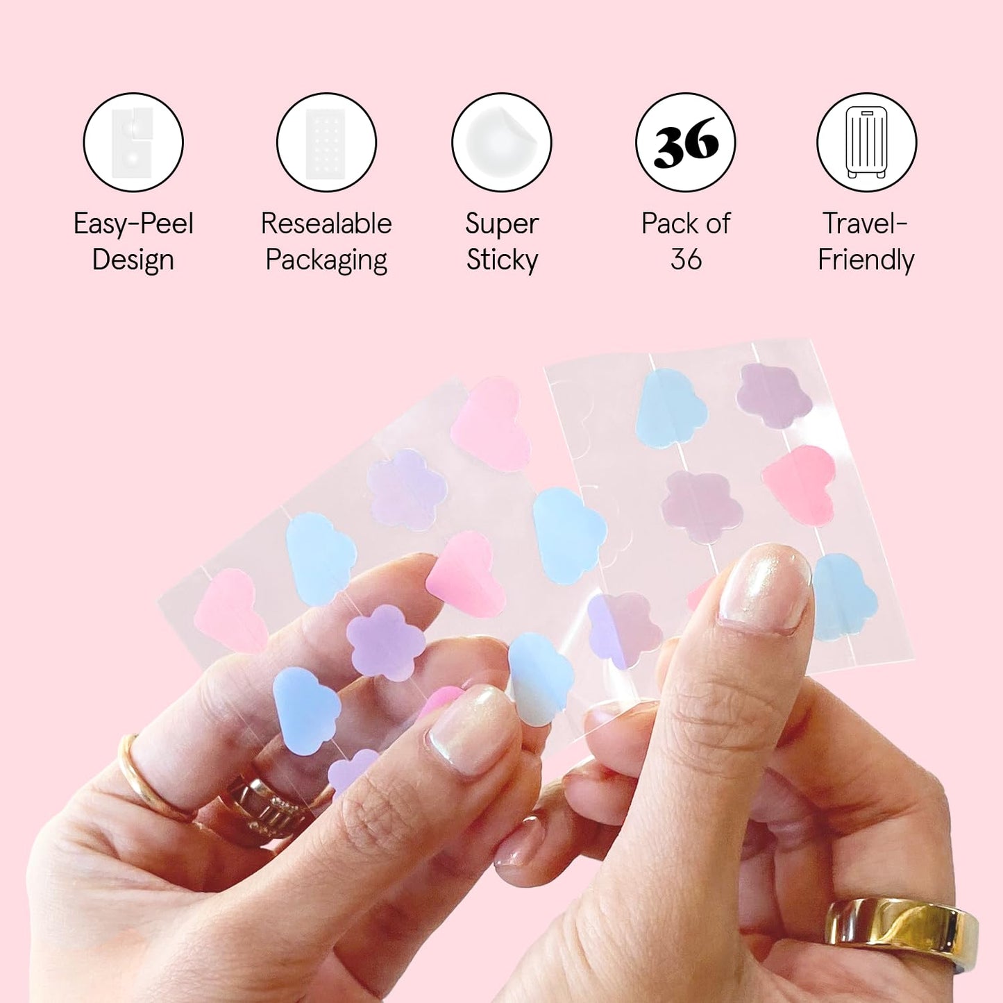 grace & stella Award Winning Hydrocolloid Patches with Salicylic Acid (Multishape, 36 Count) - Covers with Tea Tree - Patches for Impurities - Dermatologist Tested Skin Care, Cruelty Free, Vegan 🍁 All In One Marketplace Canada