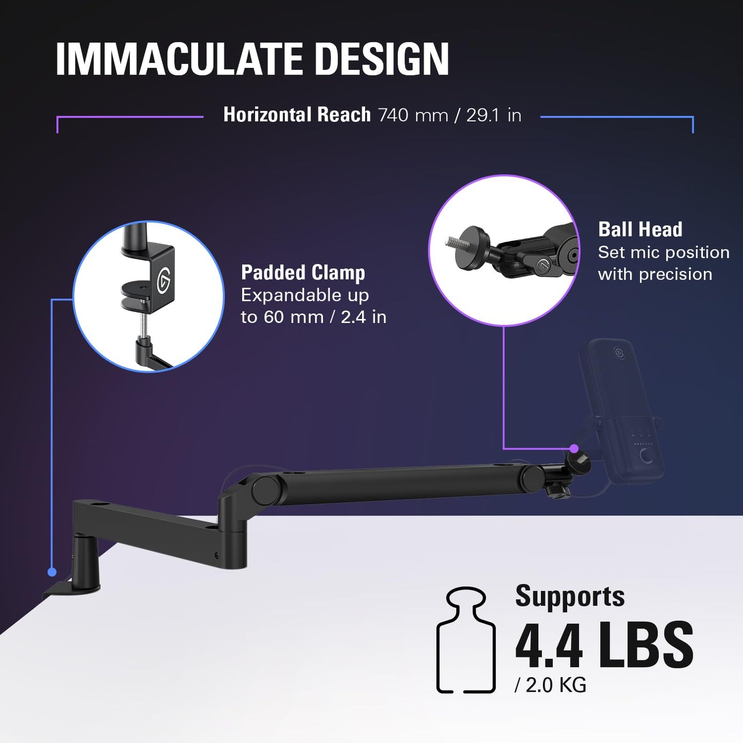 Elgato Wave Mic Arm Low Profile Microphone Boom Arm 🍁 All In One Marketplace Canada