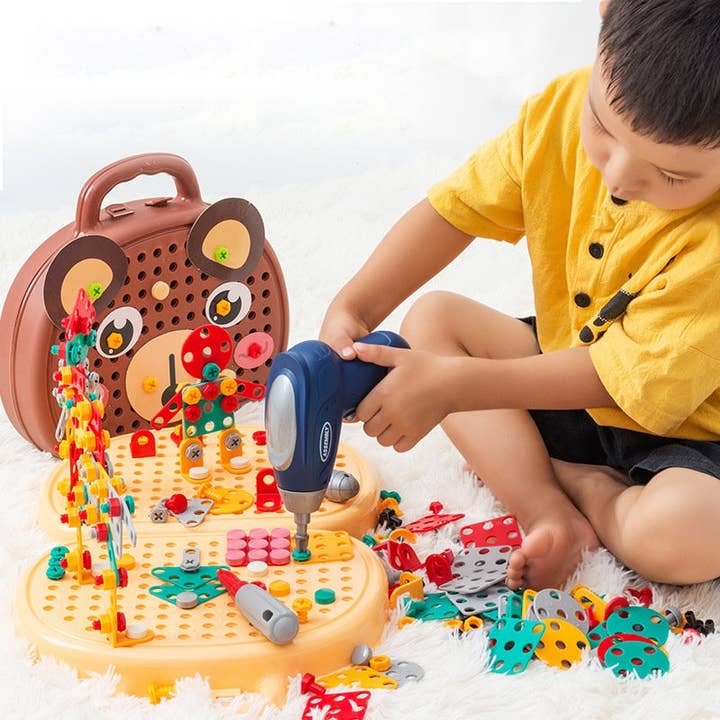 VIGOR - Play Toolbox Bear with Drill - Ages 3+