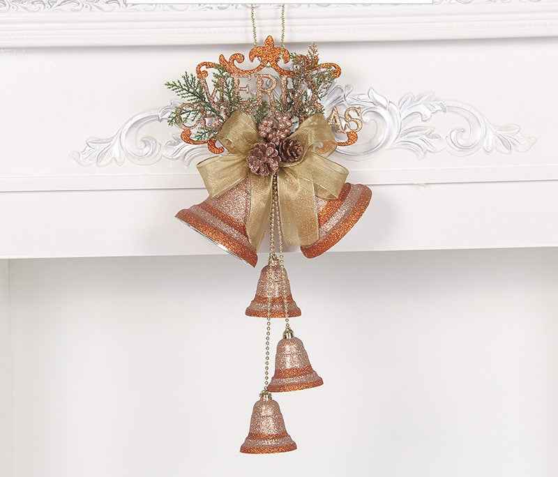 Christmas Bell Ornaments, Pearlescent Paper Tree Decorations