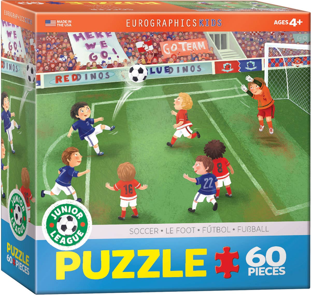 Eurographics Junior League Soccer 60-Piece Puzzle - Ages 4+