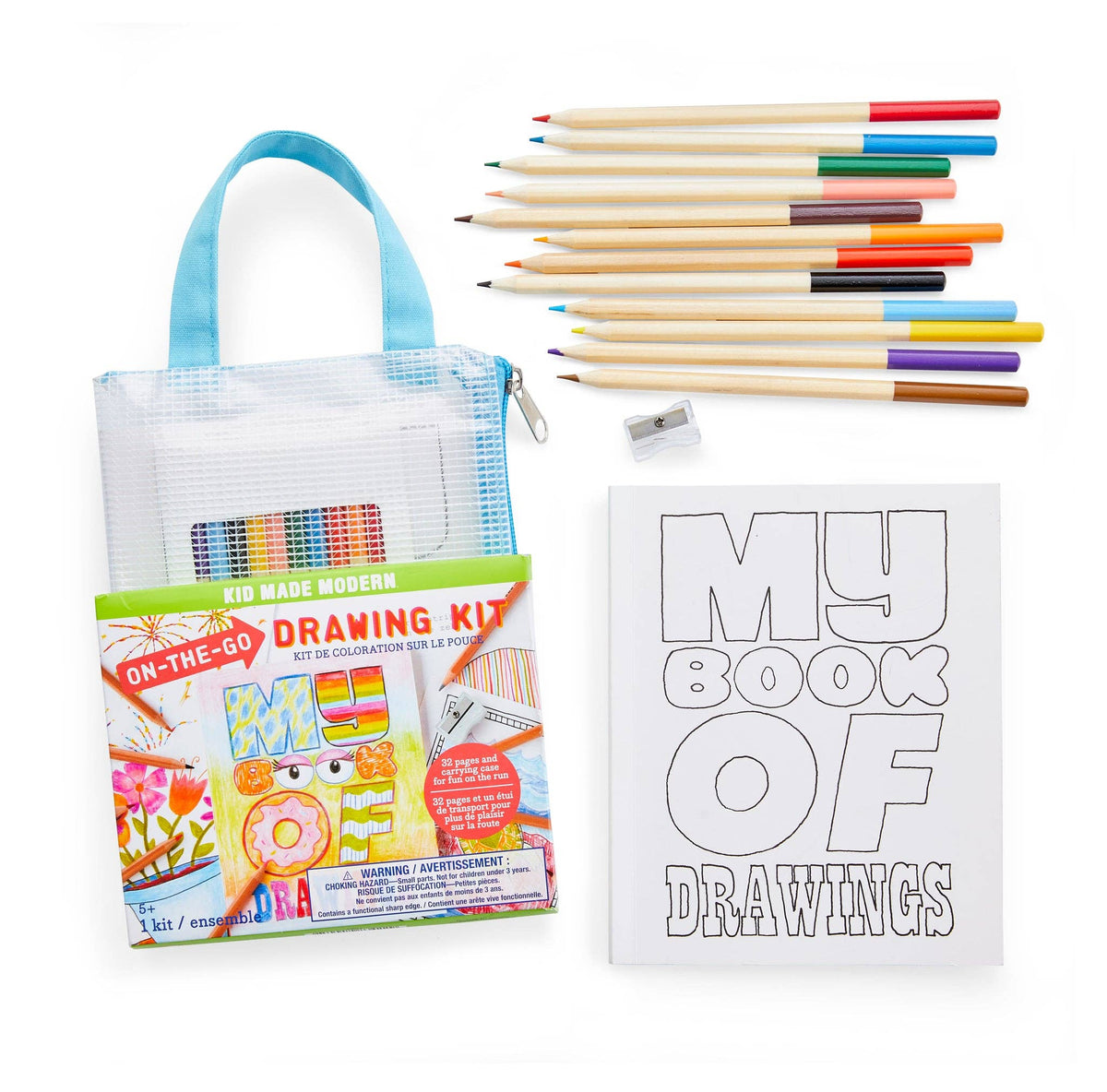 Kid Made Modern - On-The-Go Drawing Kit - Ages 5+