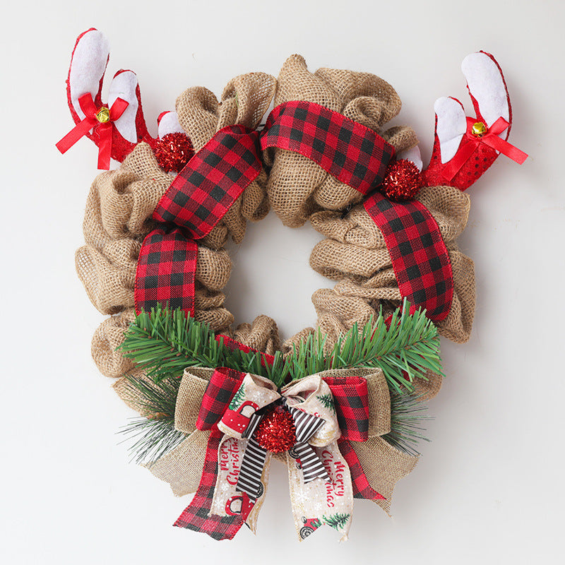 American Door Hanging Christmas Antlers Garland