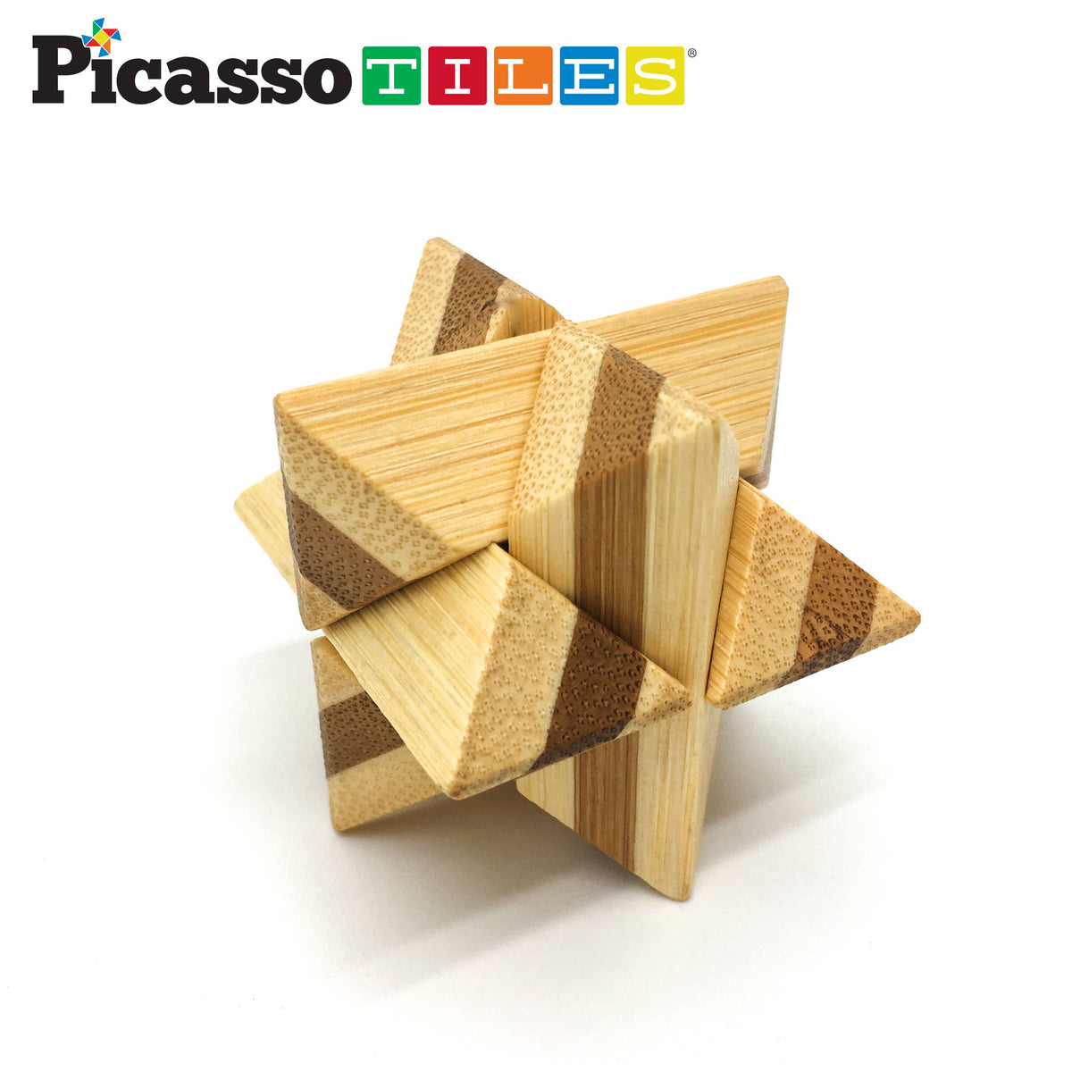 PicassoTiles - PicassoTiles 8PK Wooden Logic Puzzle - Ages 6+