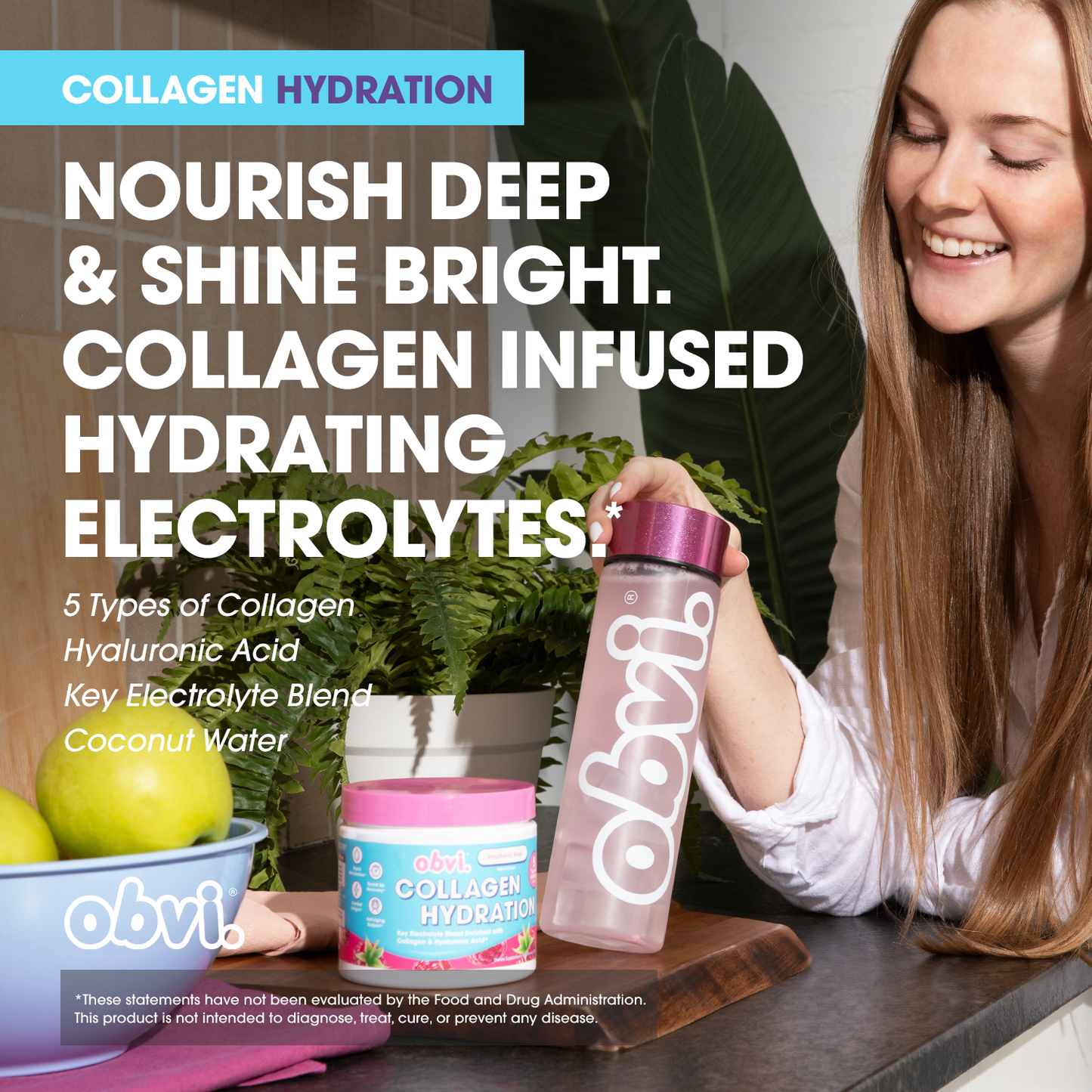 Obvi. Collagen Hydration - Raspberry Rose