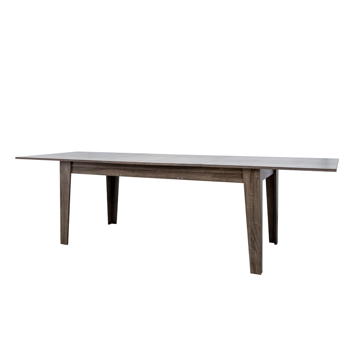 Extendable Dining Table, 63 to 106.3 Inch Large Rectangular Kitchen Table, Dark Oak (United States Delivery Only)