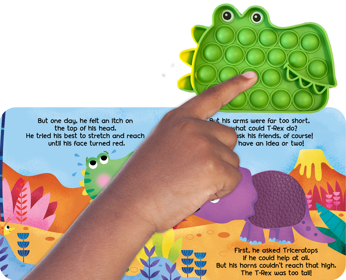 Little Hippo Books - Little T-Rex - Your Sensory Fidget Friend - Ages 1+