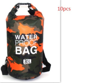 Outdoor Waterproof Bag Camouflage Polyester Double Shoulder Waterproof Bag Portable Beach Backpack