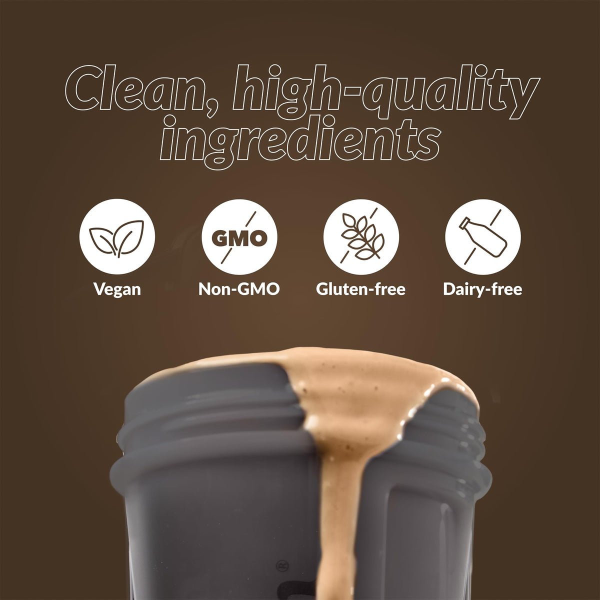 Good Protein – 32g Protein, Vegan High Protein Powder, 100% Natural, Non-GMO, Dairy-free, Gluten & Soy Free and No Added Sugar. Plant-Based Protein Shake (Chocolate Milk, 940 g) 🍁 All In One Marketplace Canada