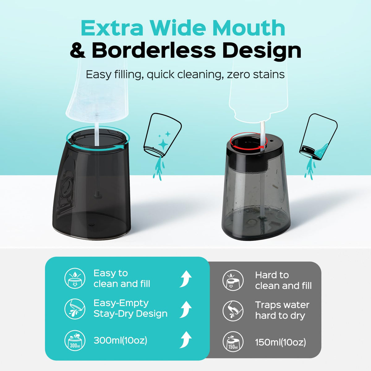 COSLUS C51 Portable Water Teeth Flosser: 3 Modes & 6 Pressure Settings for Whole Family Various Cleaning Need, Jet Mode for Beginner-Friendly, Compact for Travel, 300ml Tank, IPX7 Waterproof, Black 🍁 All In One Marketplace Canada