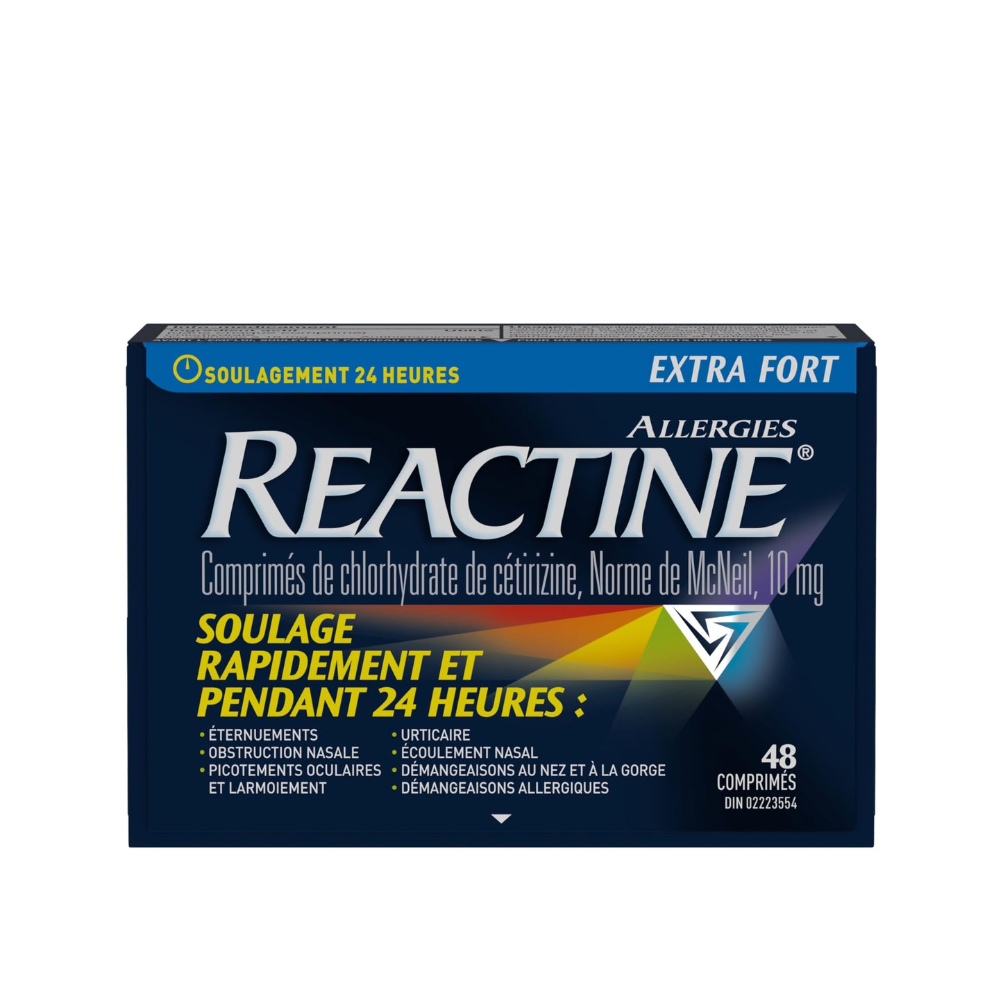 Reactine Extra Strength Antihistamine Tablets - 10mg Cetirizine Hydrochloride - 24 Hour Allergy Relief Medicine - 48 Count MADE IN CANADA 🍁 All In One Marketplace Canada